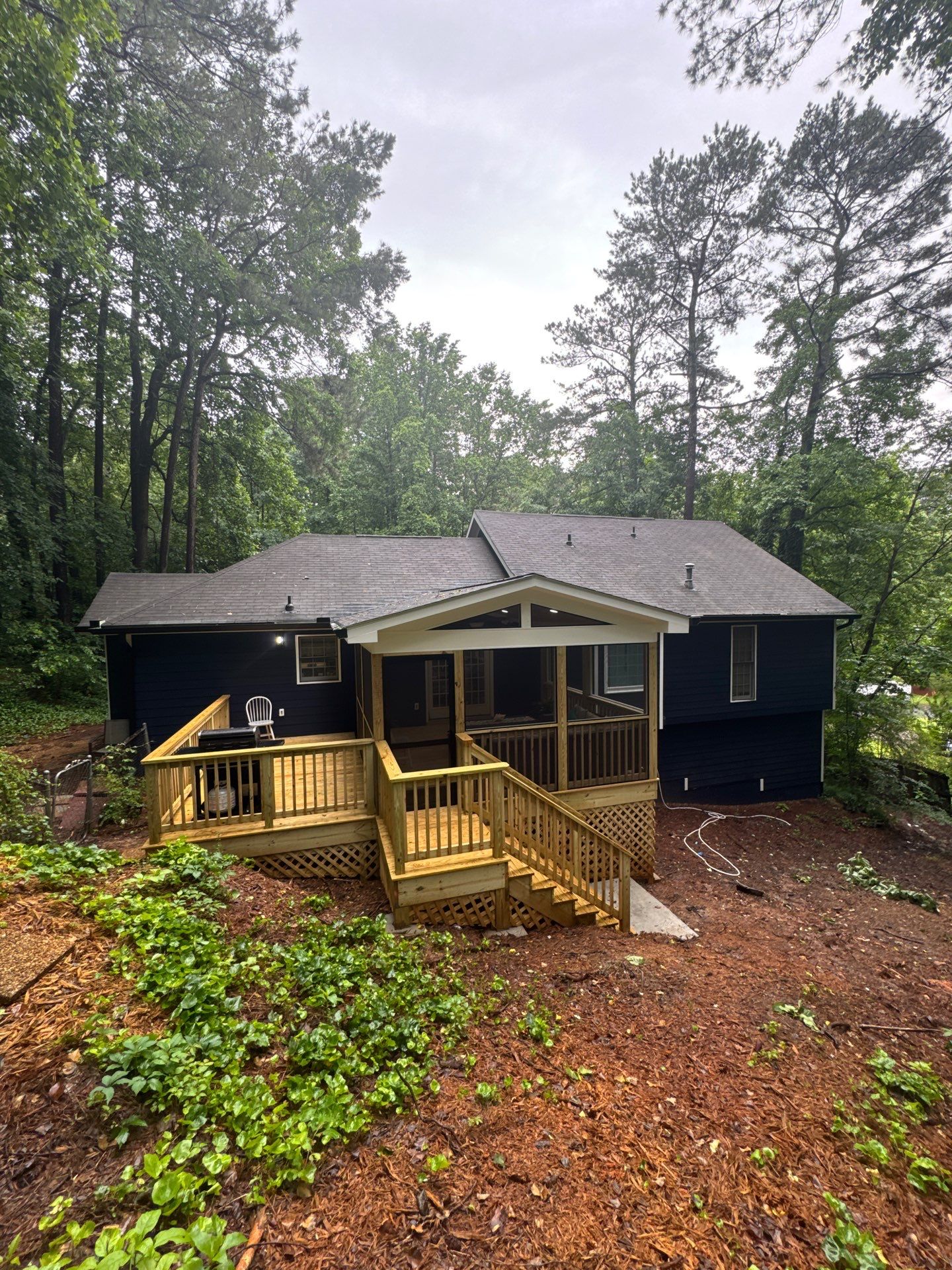 Custom Screened-In Porch and Multi-Level Deck Addition in Acworth by Swift Home Renovations