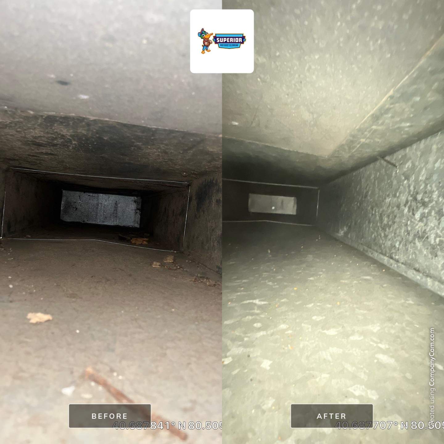 Air Duct Cleaning With a Vacuum Truck in Midland, PA by Superior Air Duct Cleaning