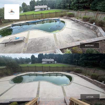 Howard County Residential Exterior Refresh and Pool Deck Restoration