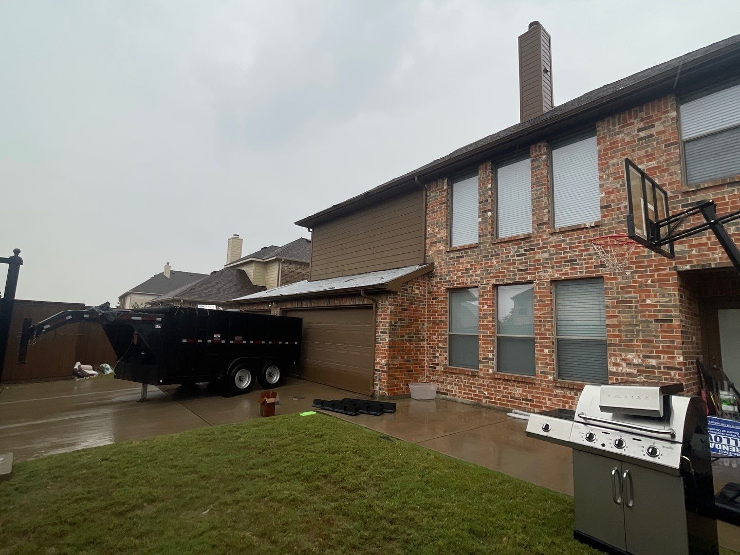 Storm Roof Damage Replacement in Frisco by First United Roofing & Construction