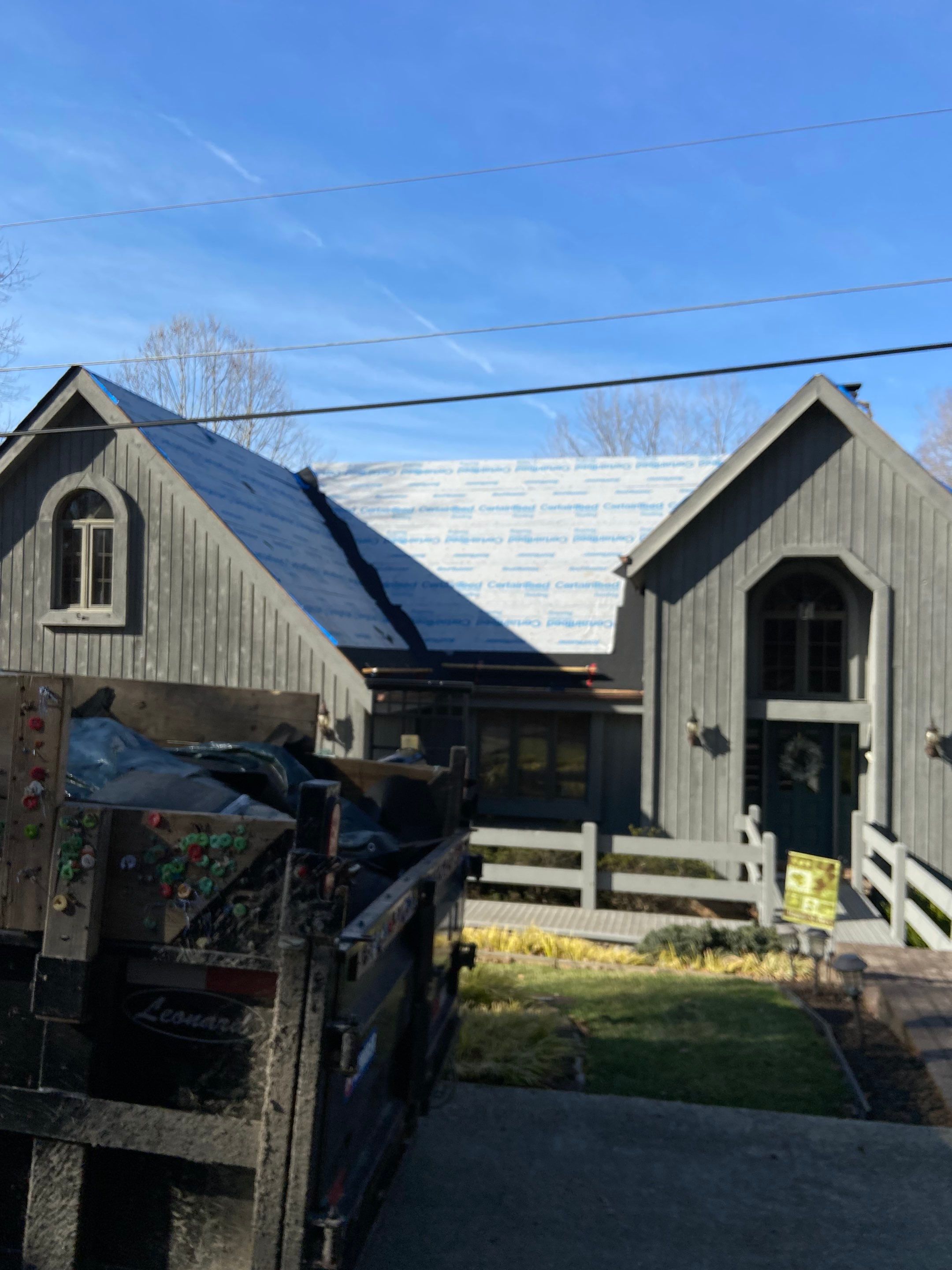 Residential Roofing Installation using Certainteed Belmont Shingle in Black Granite by Secure Construction Company Inc