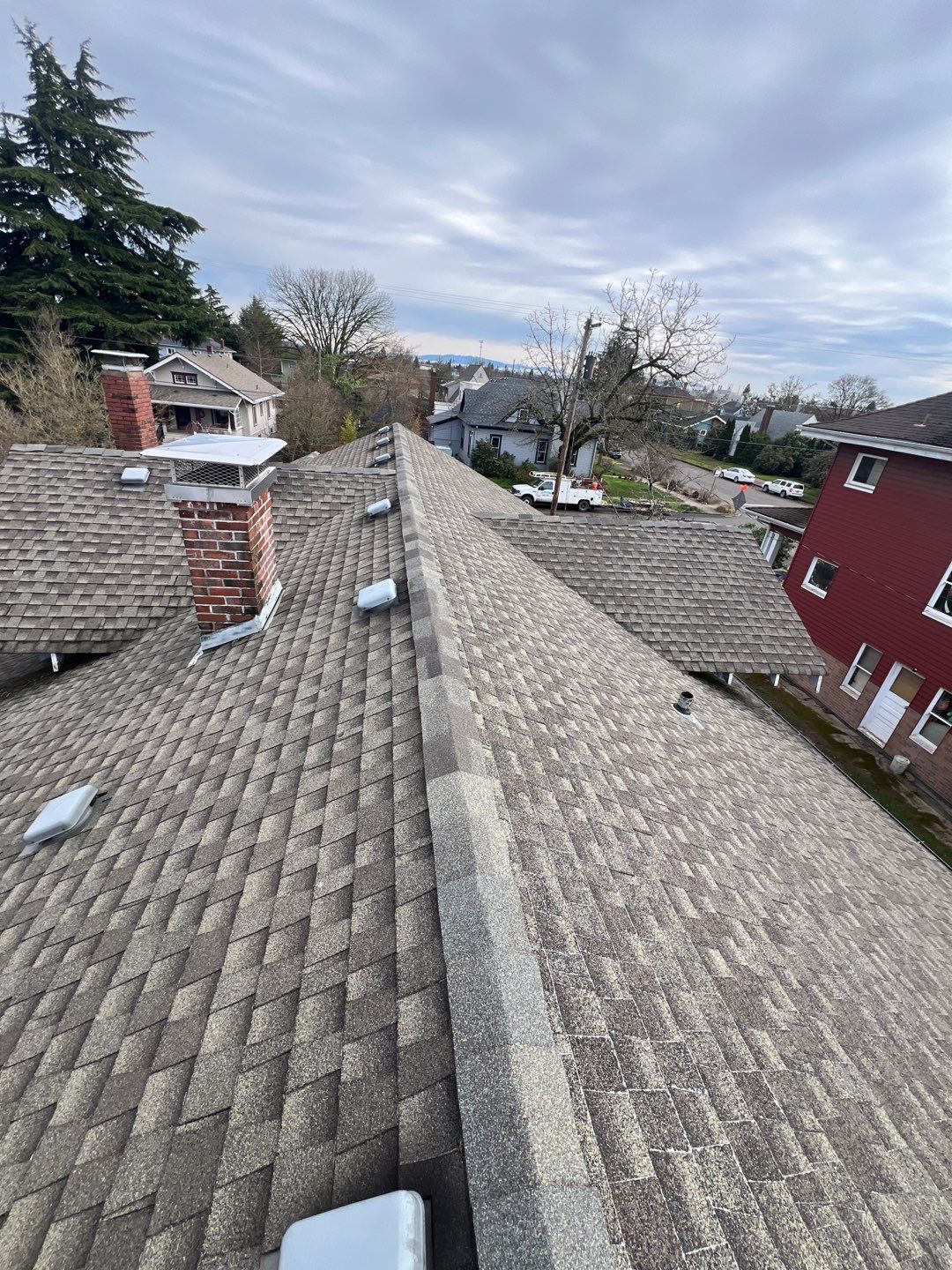 Residential Roofing Installation using IKO Dynasty (Color: Summit Grey) by Orezona Building & Roofing Company, Inc.