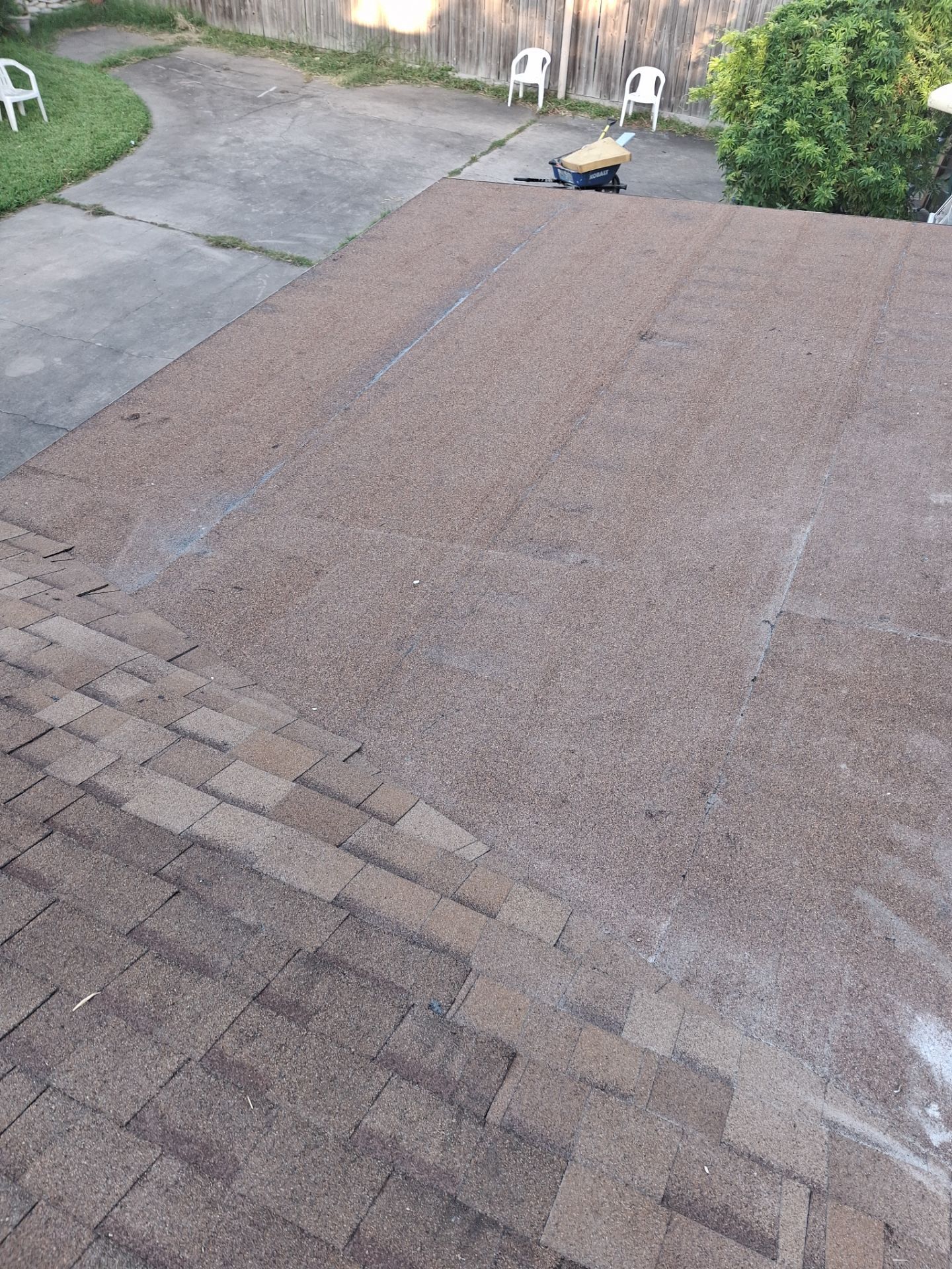 Chimneys need a Cricket.  by Bayfront Roofing and Construction