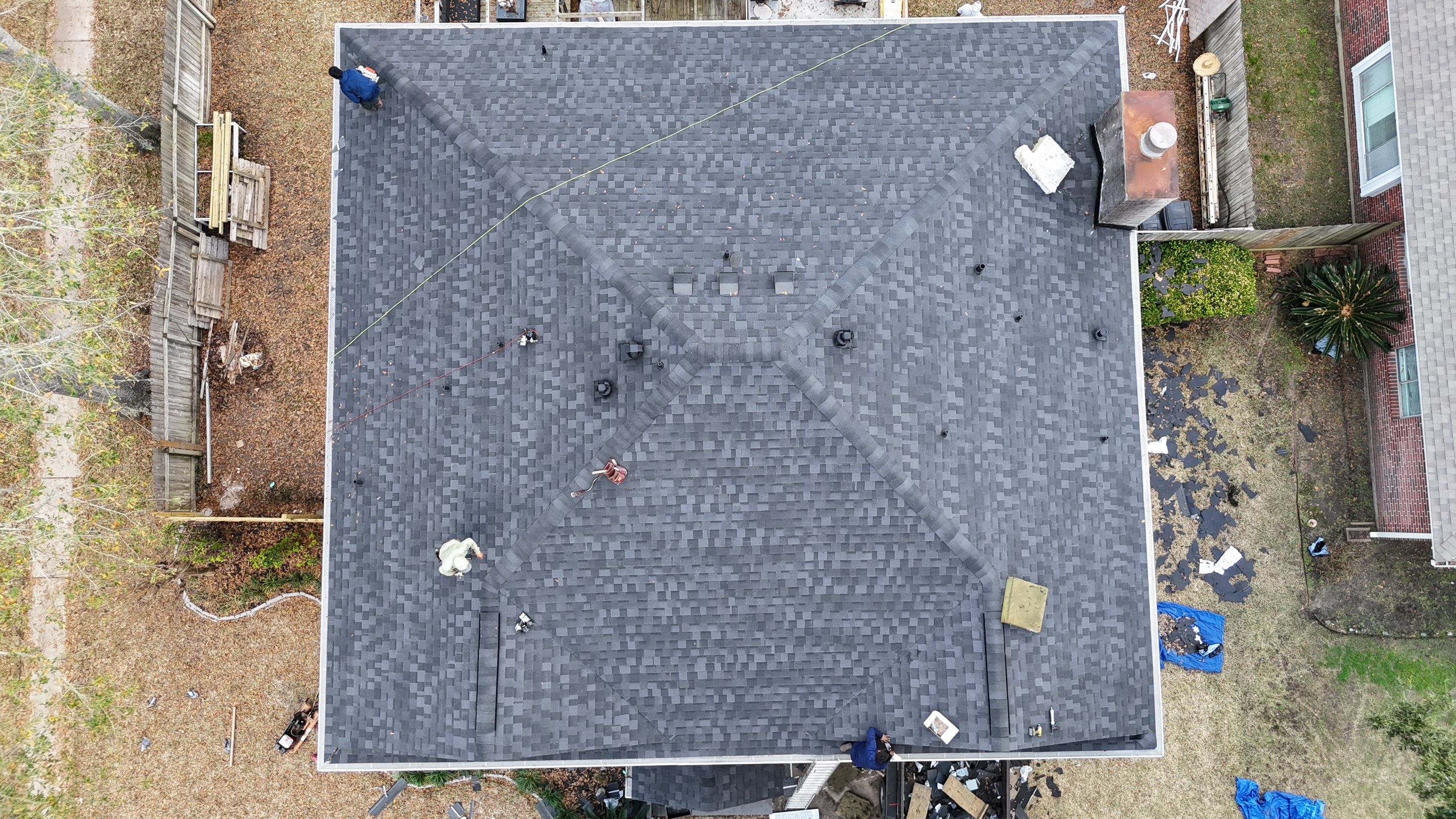Roof Replacement completed in the Cypress Area! by Core Four Roofing