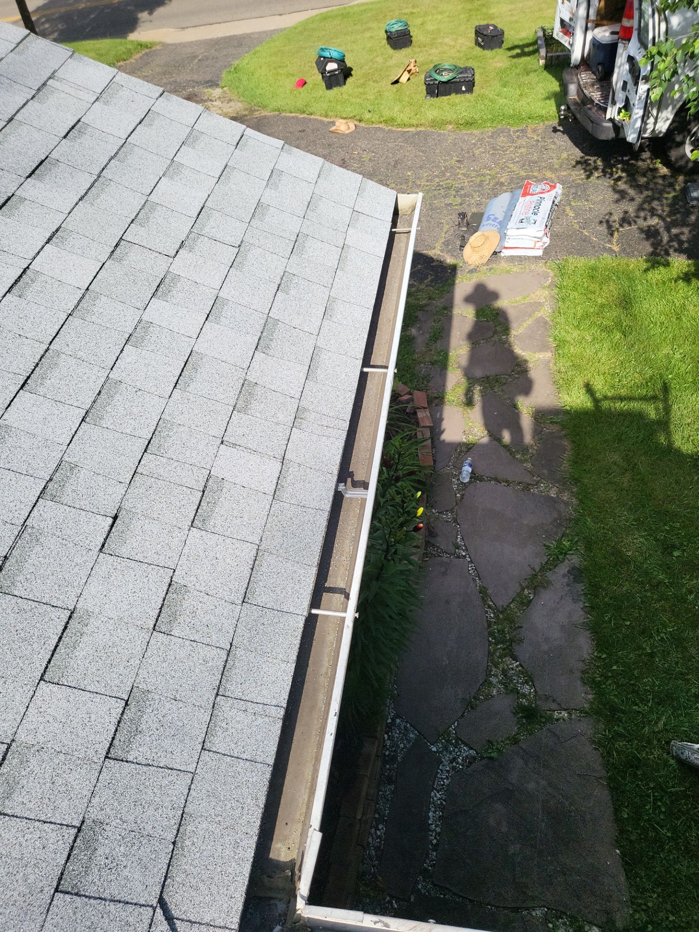 Atlas Pinnacle, Color, Oyster Shell, Drip Edge, Color, White by Eagle Eye Roofing