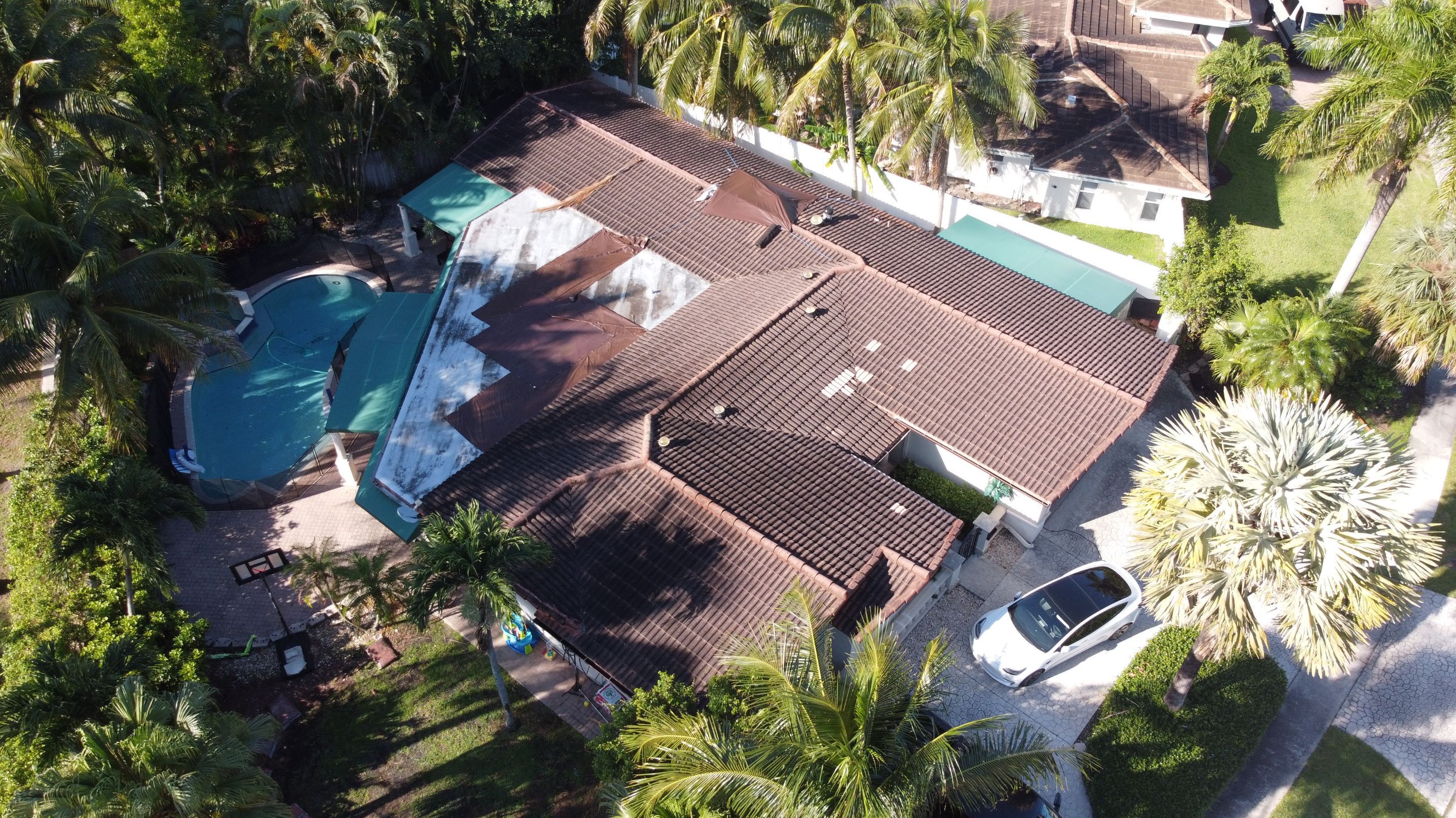 Residential Roofing Installation using 1" Nail strip metal roof by BLUES BROTHERS ROOFING