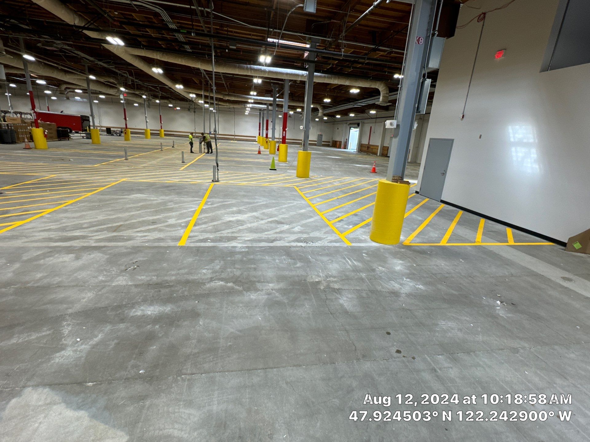 USPS Asphalt Patch Repair, Indoor Parking Lot Sandblast, Outdoor Parking Lot Sealcoating & Indoor/Outdoor Parking Lot Striping  by Jireh Asphalt & Concrete Inc 