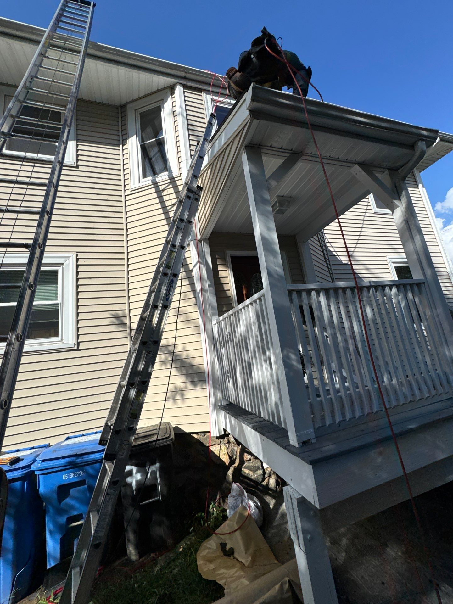Roof Replacement with Skylight Flashing in Waltham, MA by Mighty Dog Roofing of Greater Middlesex County