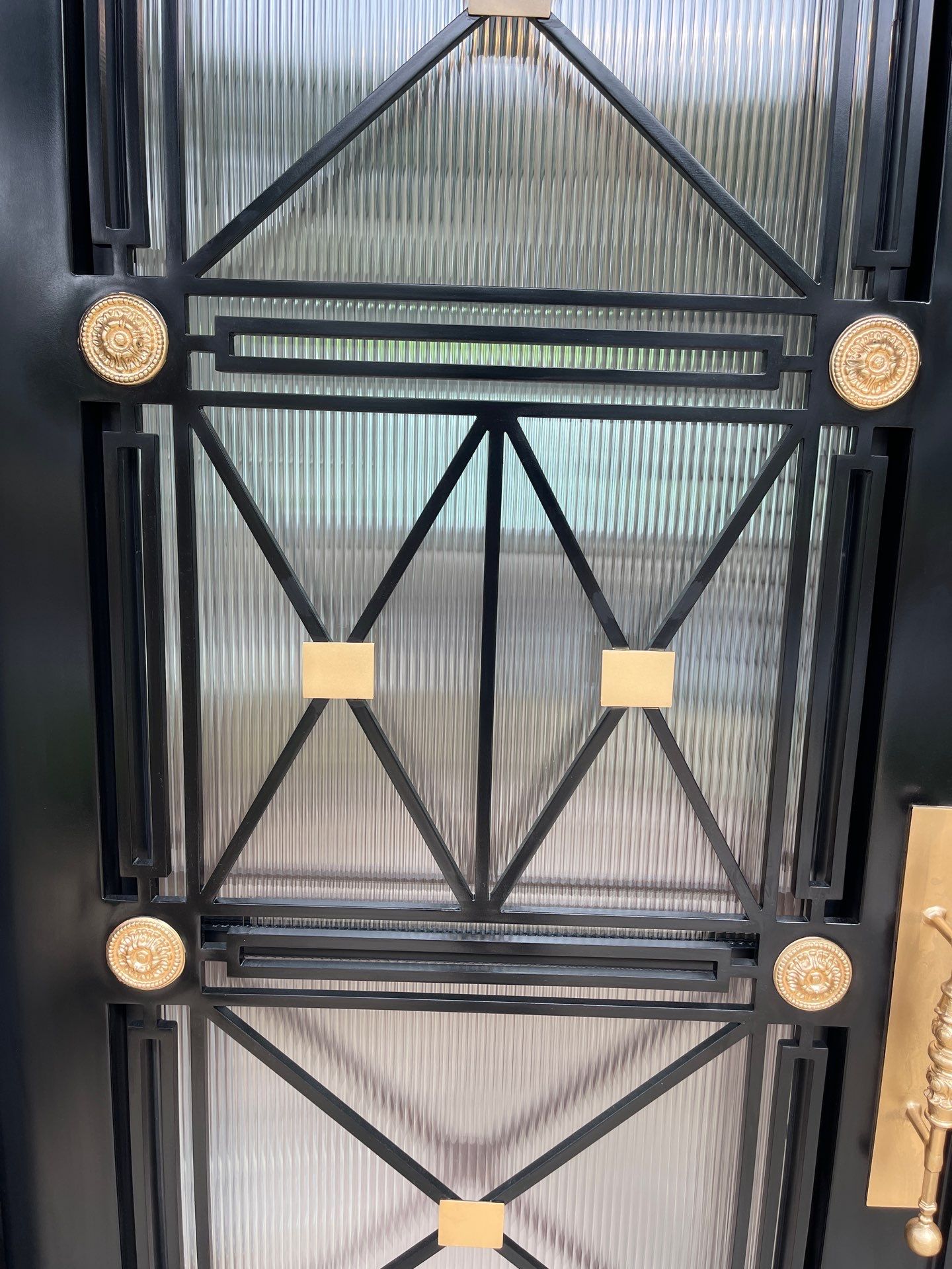 Modern Matte Black Front Door Installation in Dallas by Solara Custom Living