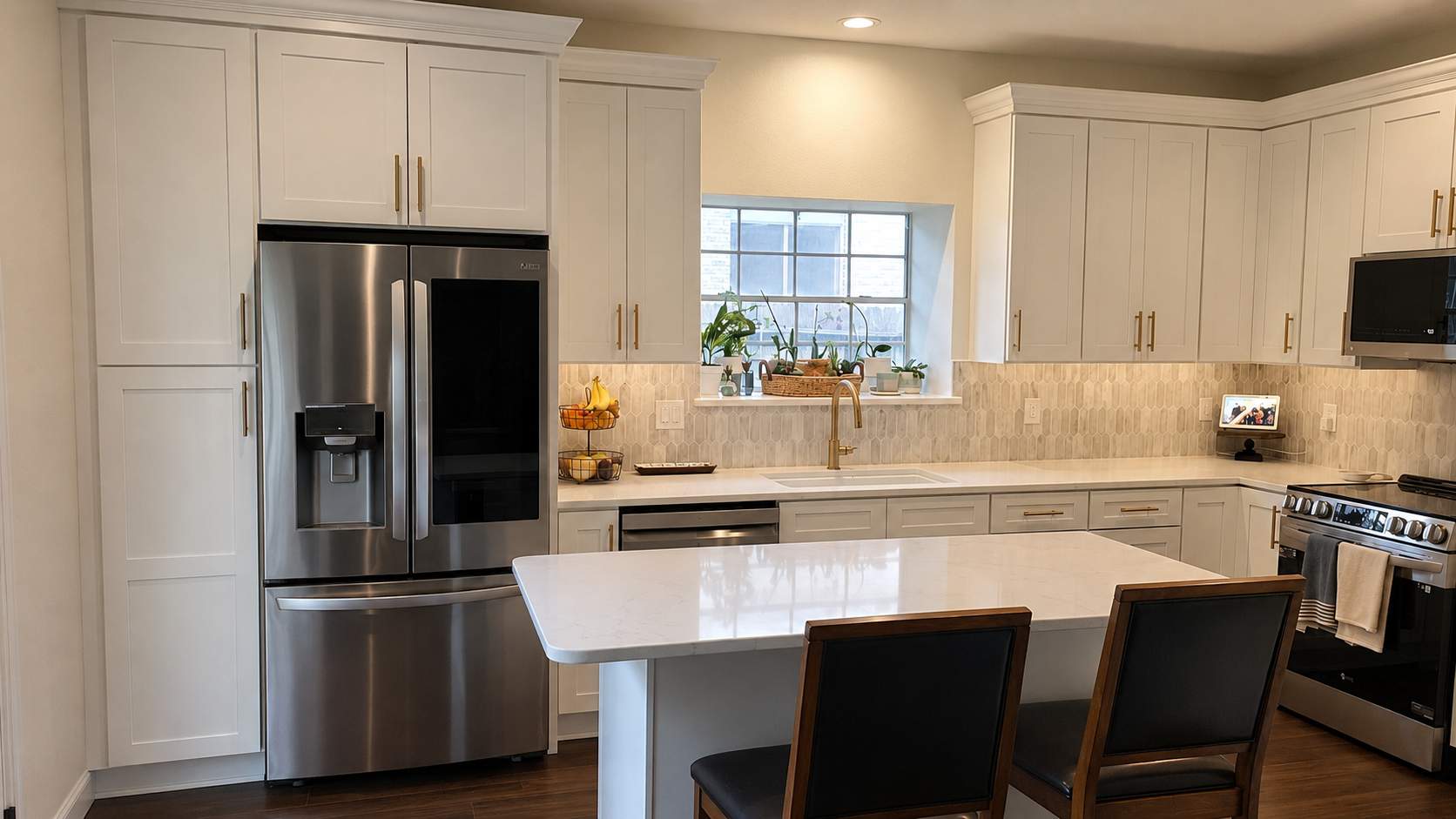 Churchill Estates Kitchen Remodel | Bright White Kitchen in San Antonio by Legacy Bath and Kitchen 