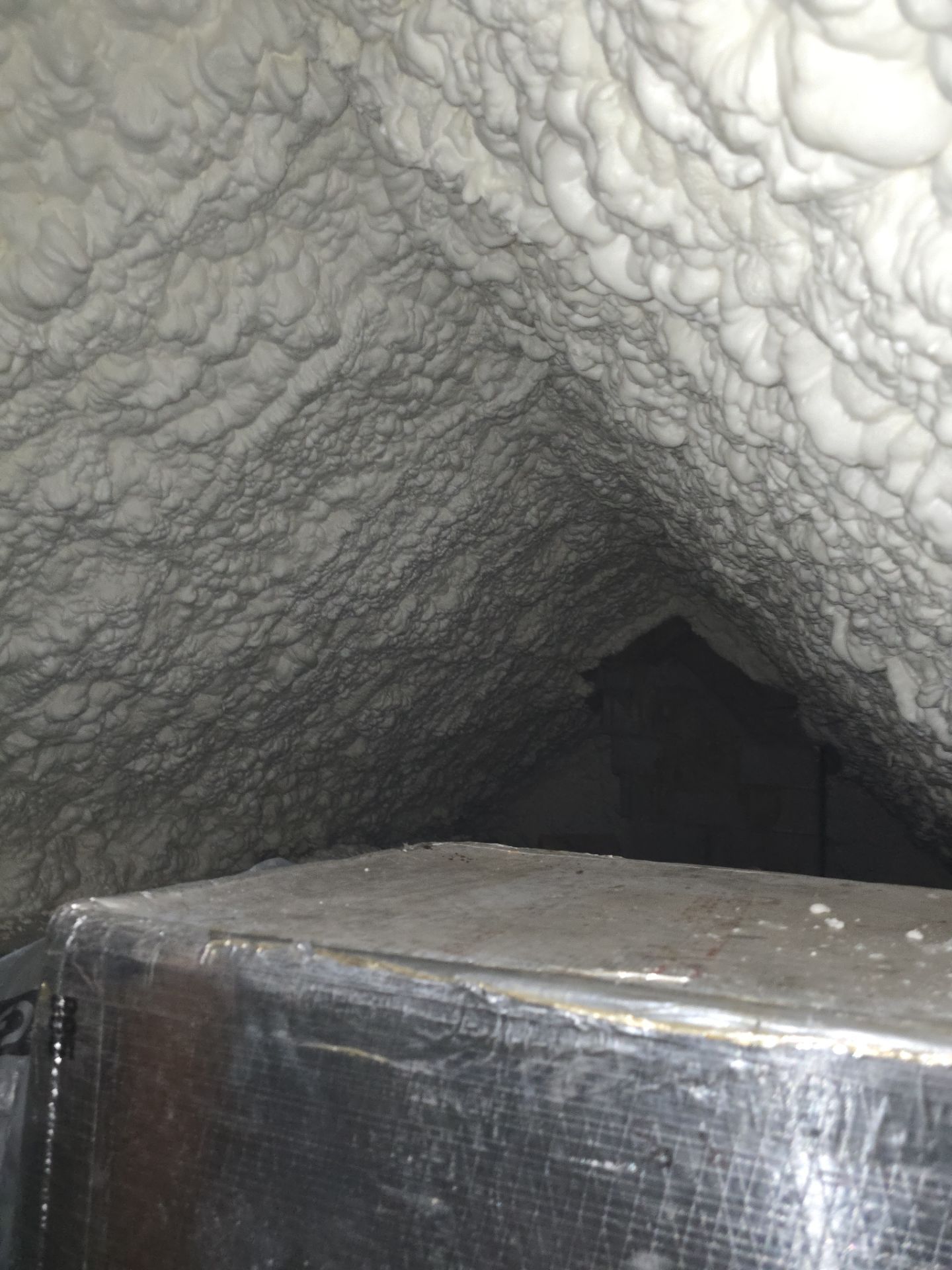 Attic Insulation using open cell spray foam by NYS Foam & Energy