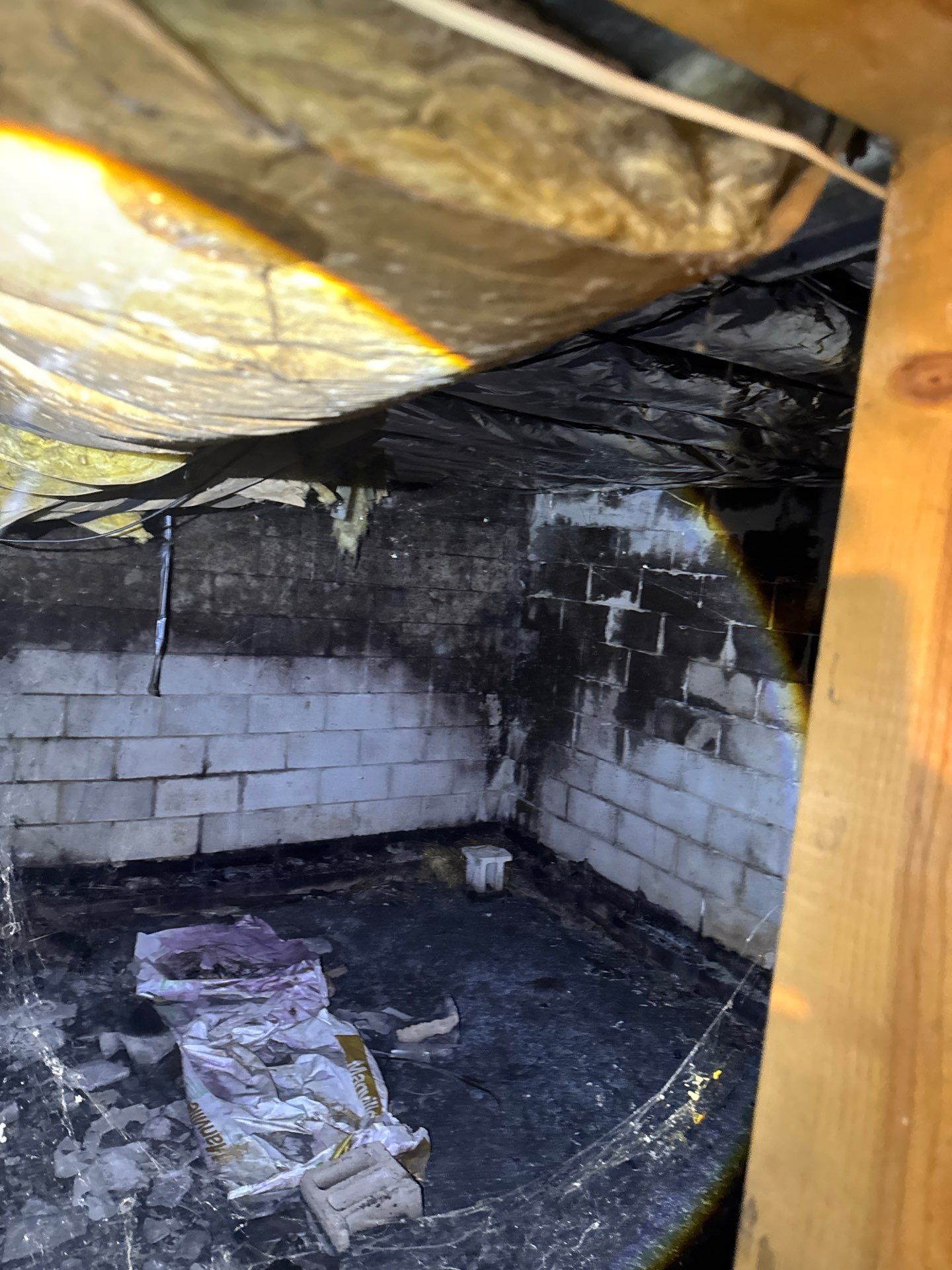 Crawlspace Mold Remediation and Vapor Barrier Installation in Watertown by Dry Source Property Restoration 