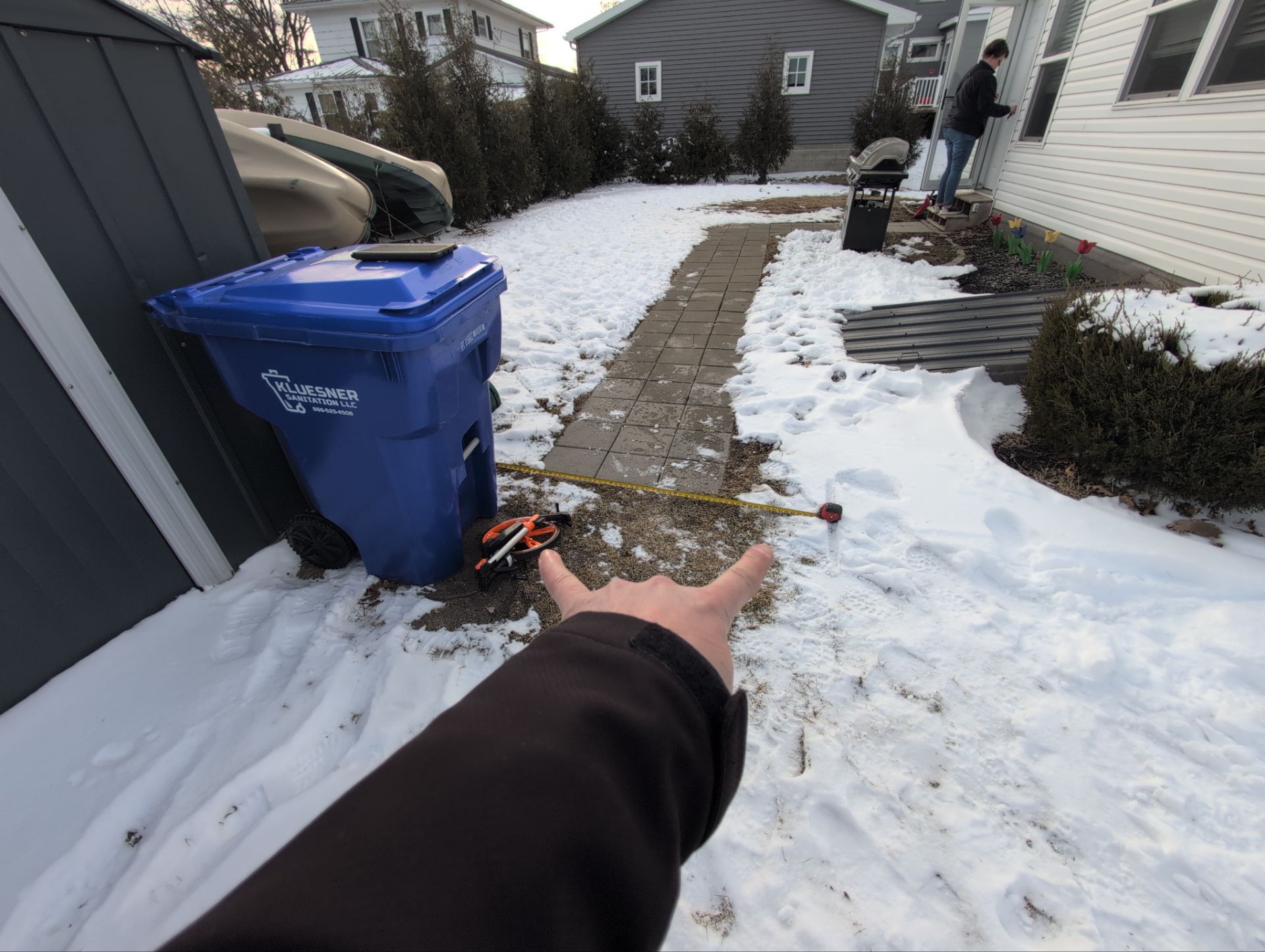 Black Chain Link Backyard Fence Installation in Independence by Perfect Picket Fence and Stain