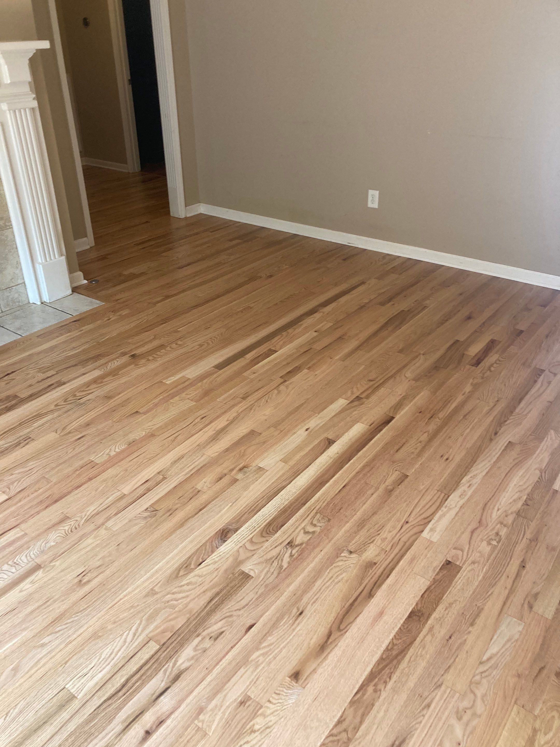 Refinish Red Oak hardwood by Footprints Floors of Nashville
