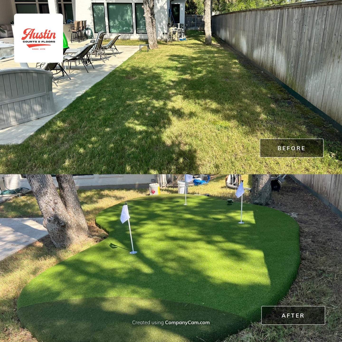 Custom Gamecourt in North Central Texas by Sport Court Austin