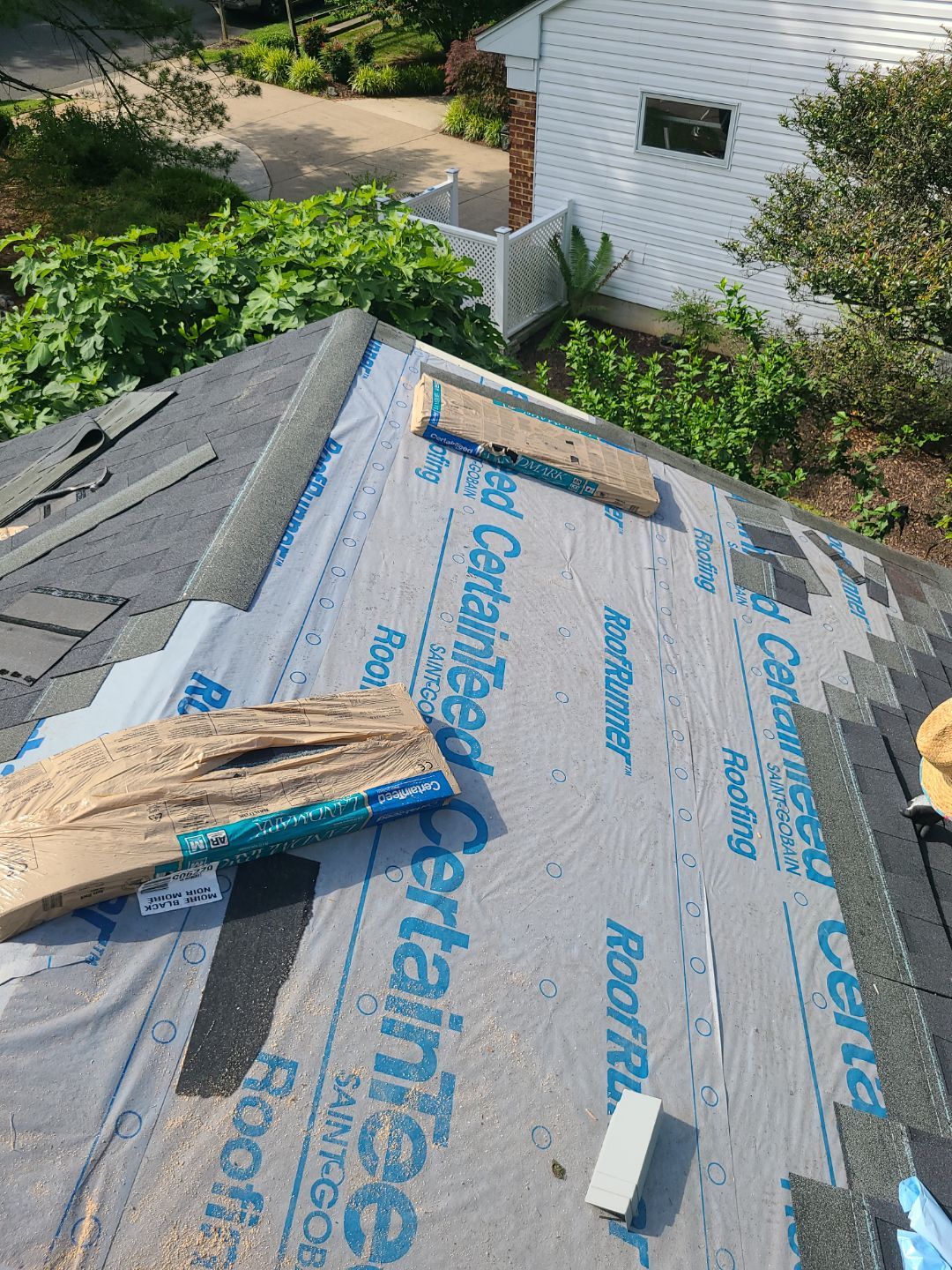 Vienna: Roof Replacement with CertainTeed Landmark Designer Shingles in Moire Black by RM Banning, Inc.