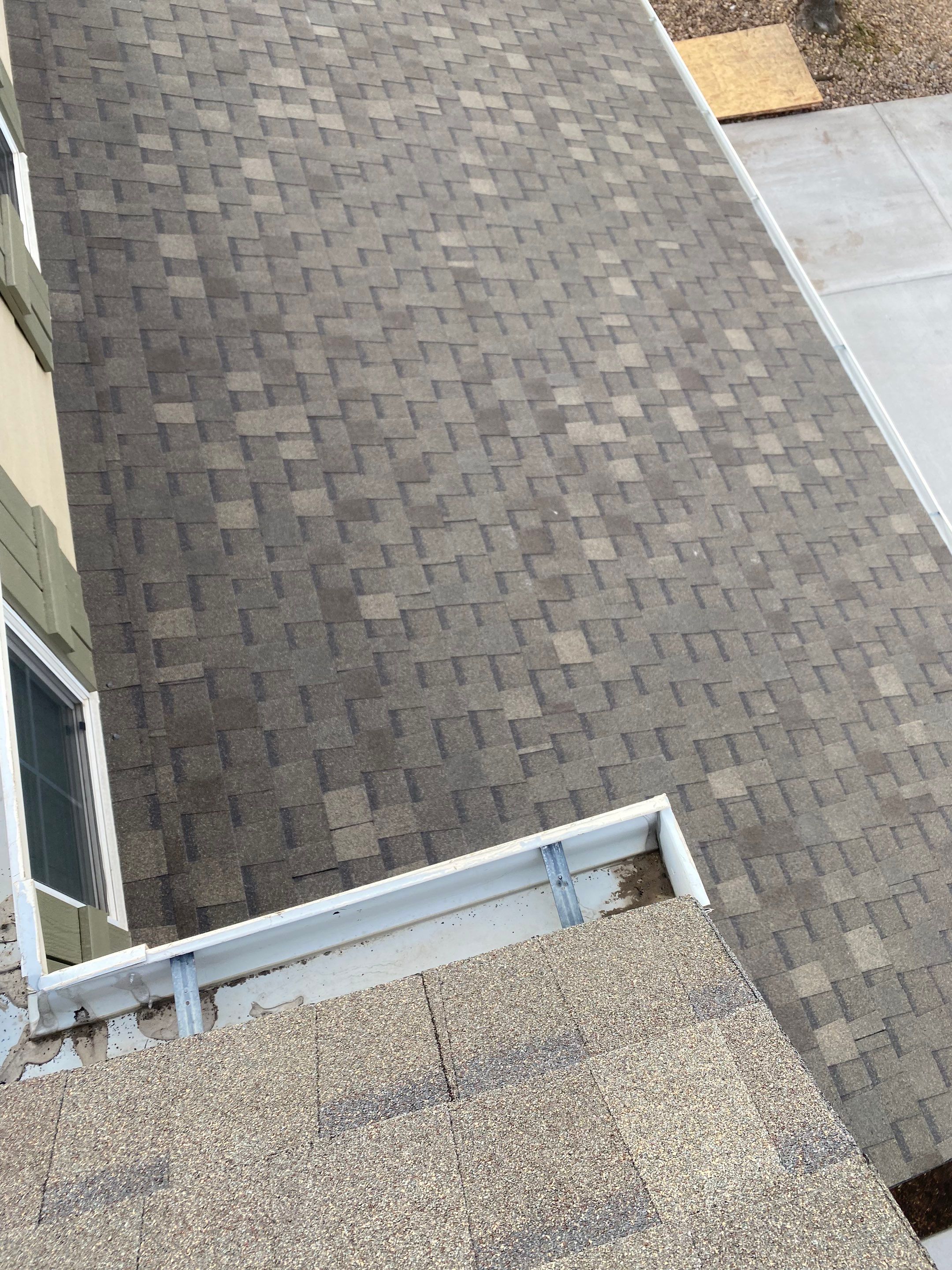 Resdiental Hail Damage Roof Replacement using Atlas Pinnacle Class 4 Impact Resistant "Weathered Wood" color by Black Belt Roofing