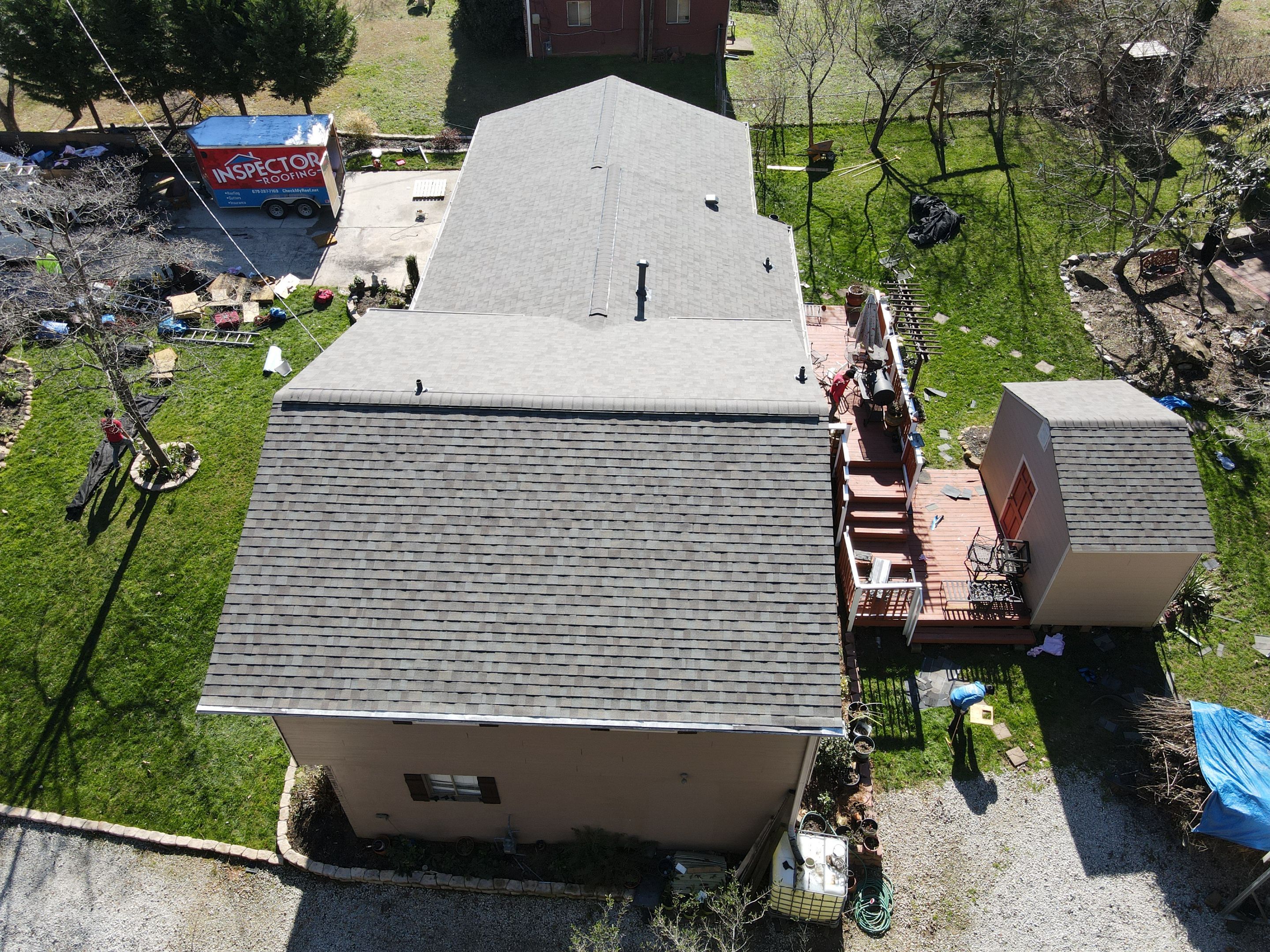 Residential Roofing Installation using Owens Corning by Inspector Roofing and Restoration