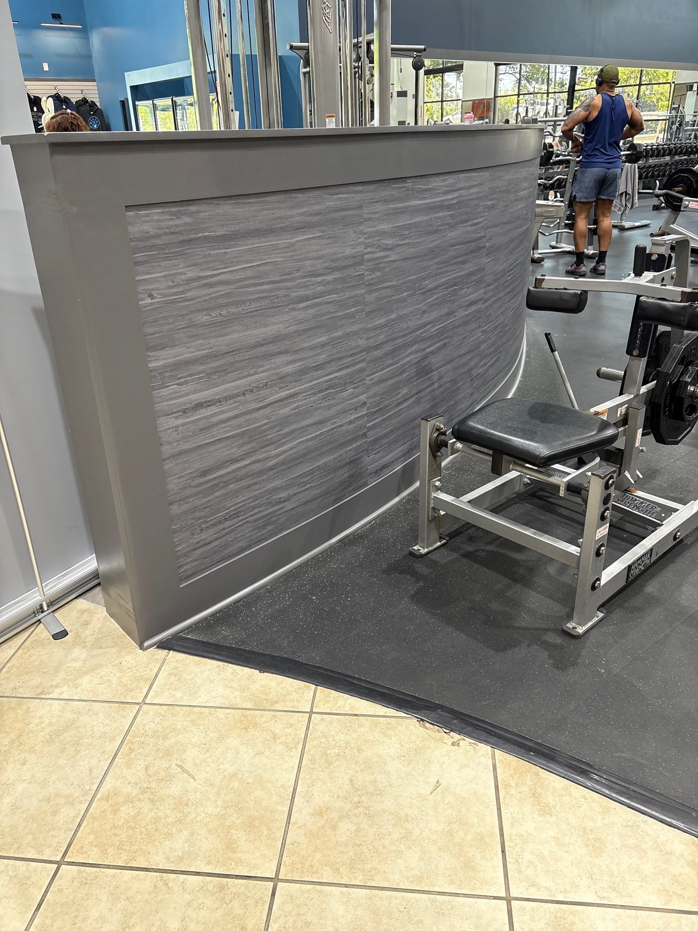 Northlake OLF - Recovery room renovation, flooring installation, front desk, accent wall by Nova HomeWorks 