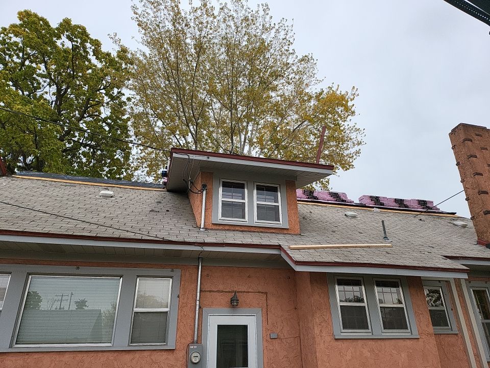 Meridian two story roofing installation using Owens Corning Duration in Onyx Black by ID Roofing LLC