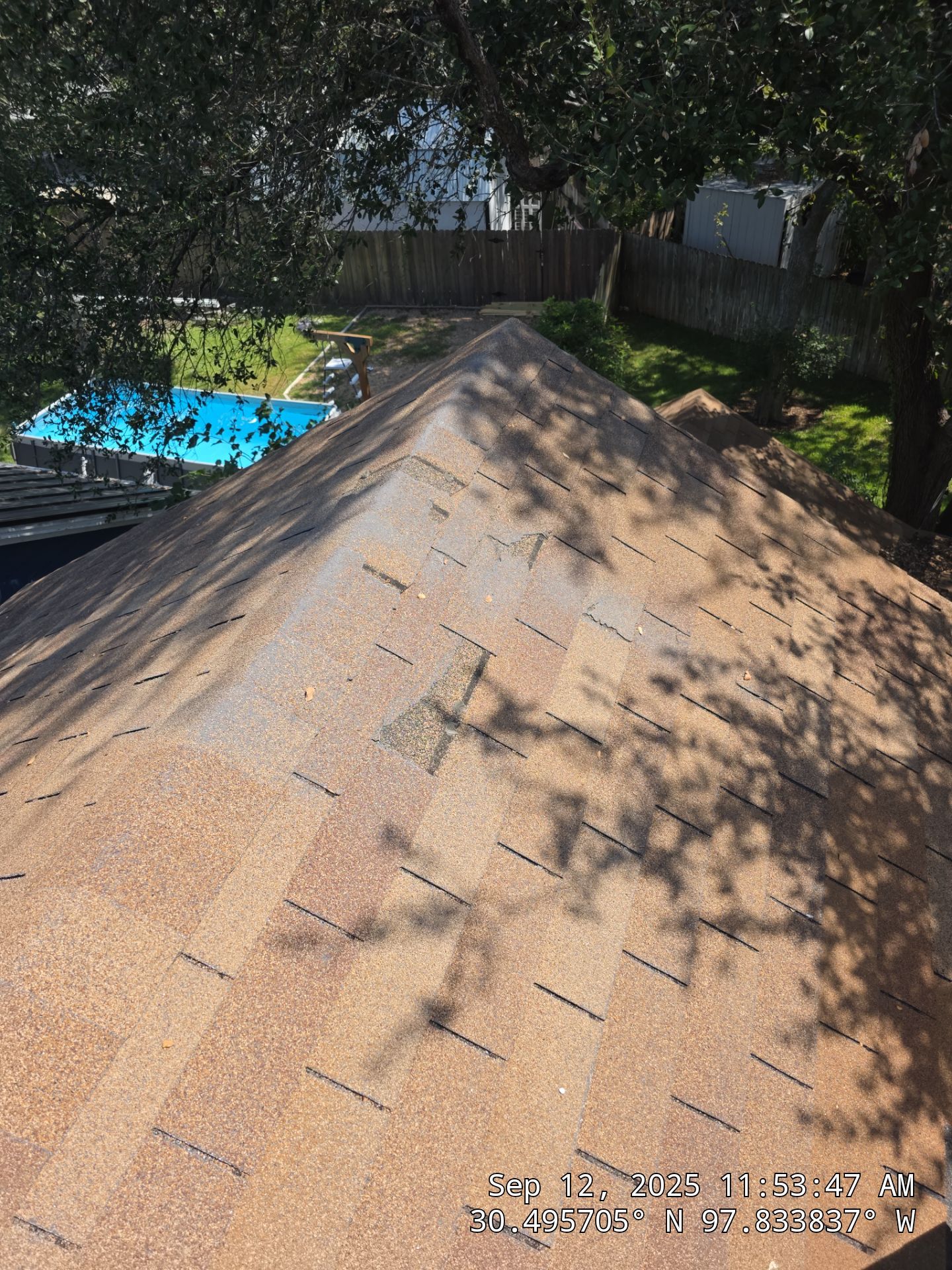 Residential Roof Replacement using GAF - HDZ - Barkwood by Action Exteriors Austin