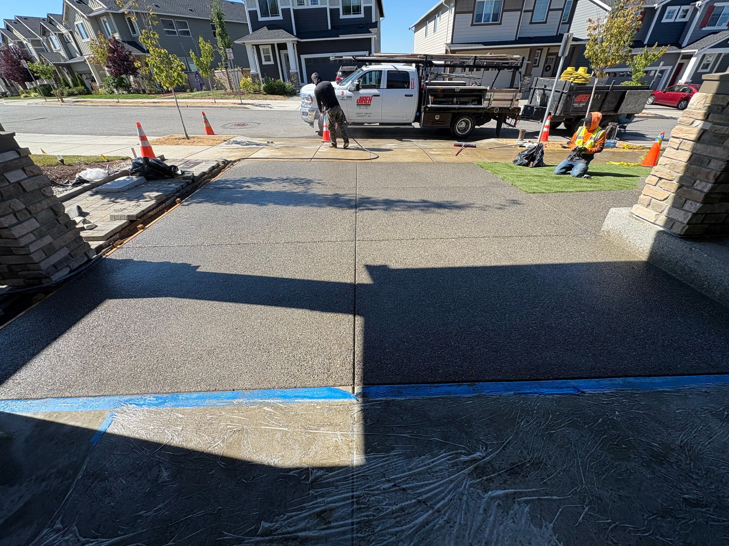 Concrete Driveway Makeover | Snohomish  by Jireh Asphalt & Concrete Inc 