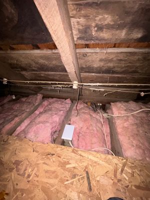 Conceal Exposed Live Wire In Attic
