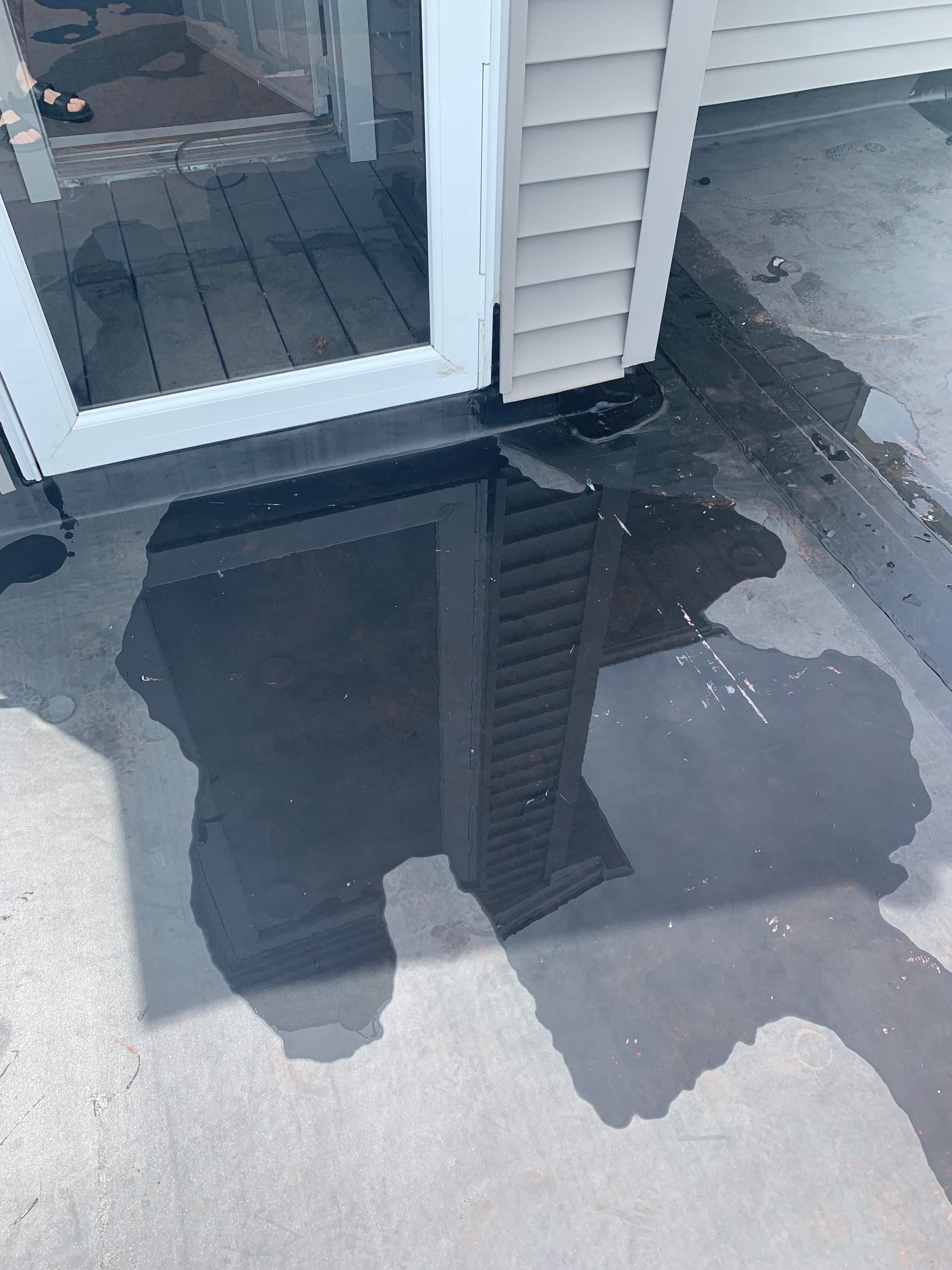 Deck Installation using trex over epdm roof by A Plus Exterior