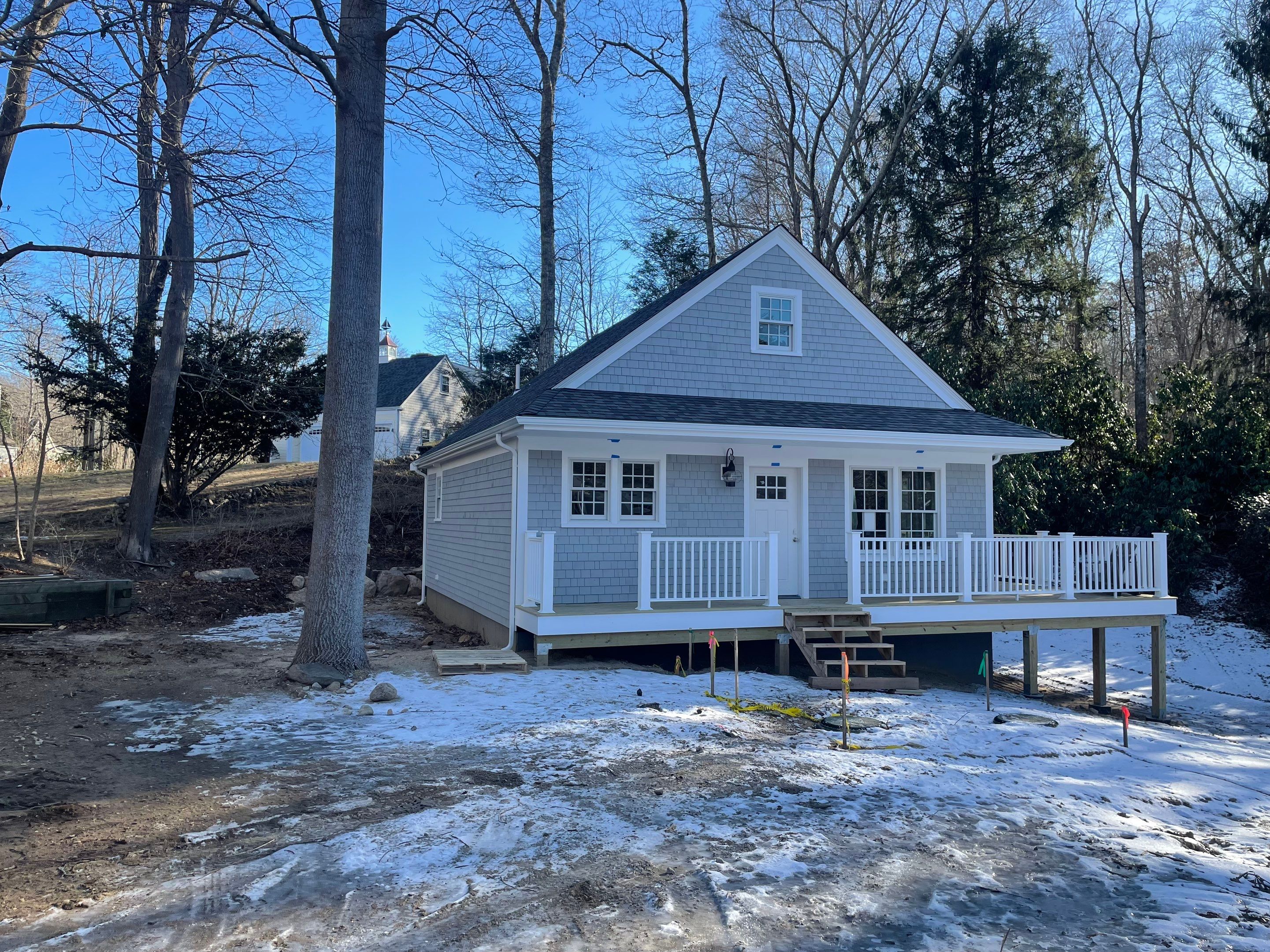 Gutter Installation using 5" K-Style Aluminum Gutter in Sandwich, MA. by Gutter Pro Enterprises