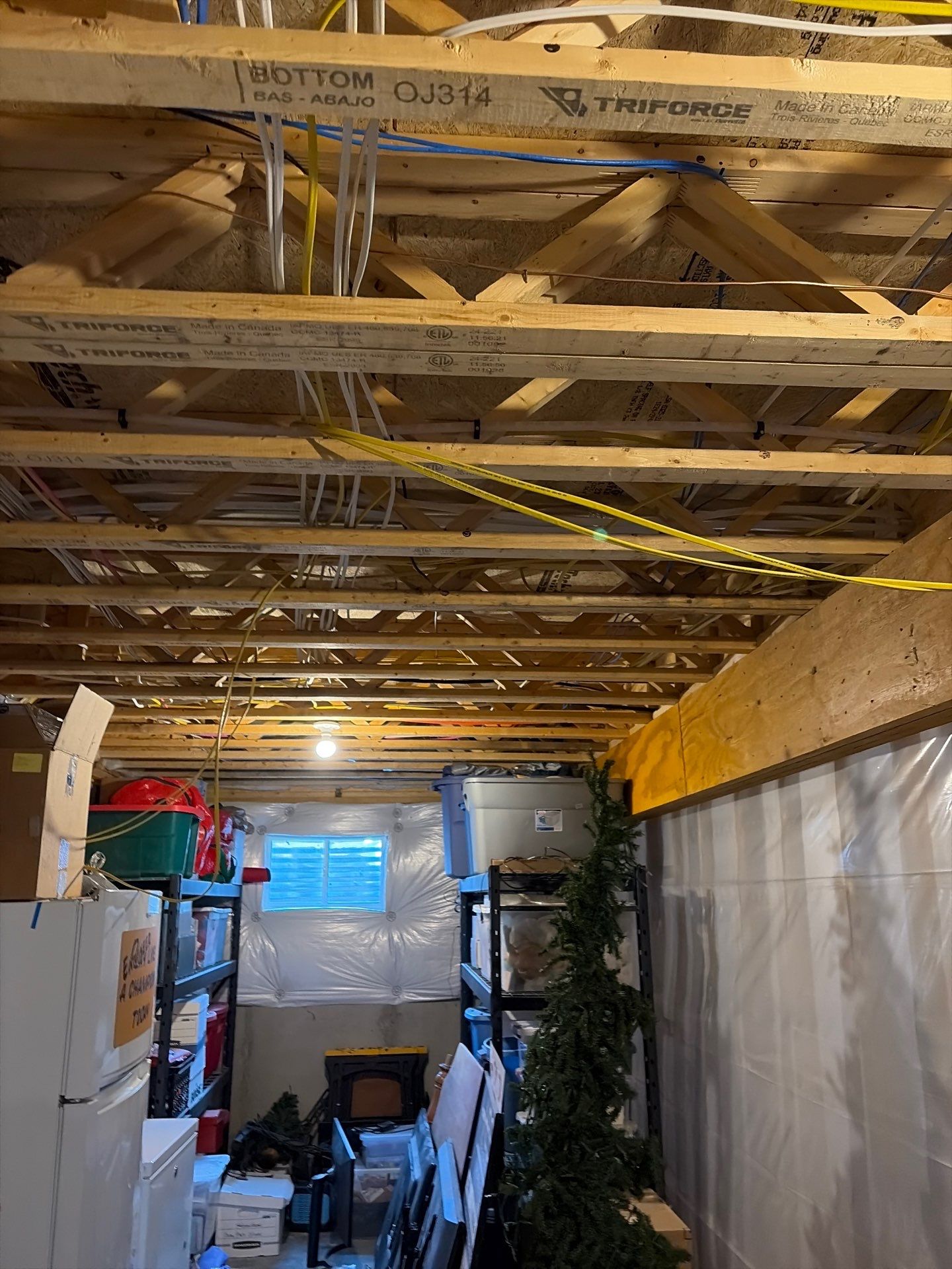 Comprehensive Electrical Rough-In and Data Networking for Washington Township Basement by Techkinect