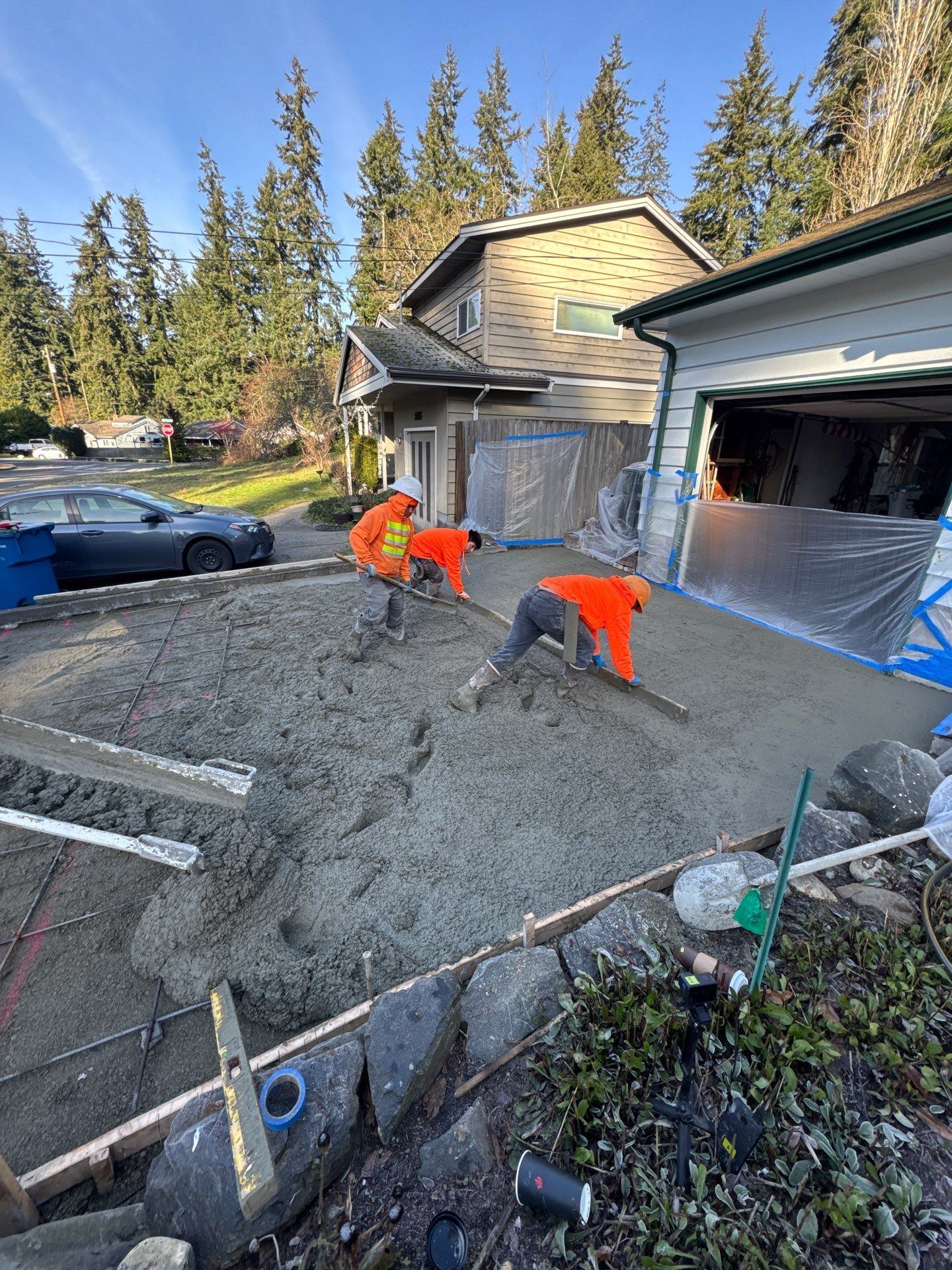 Stamped Concrete Patio and Driveway | Edmonds  by Jireh Asphalt & Concrete Inc 