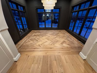 A DREAMY DEN & Matching Hardwoods for this New Build