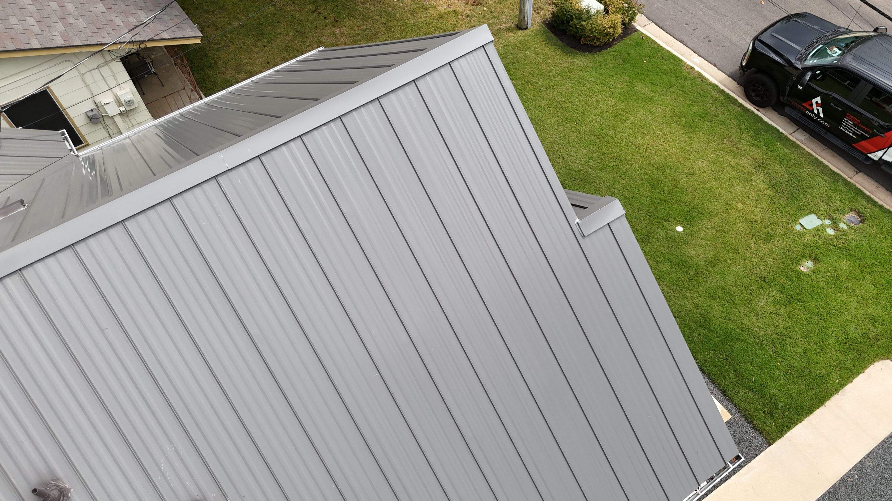Charcoal Grey - L&A Metals LLC Type FF100, Hidden fastener/Standing Seam by RoofsOnly.com