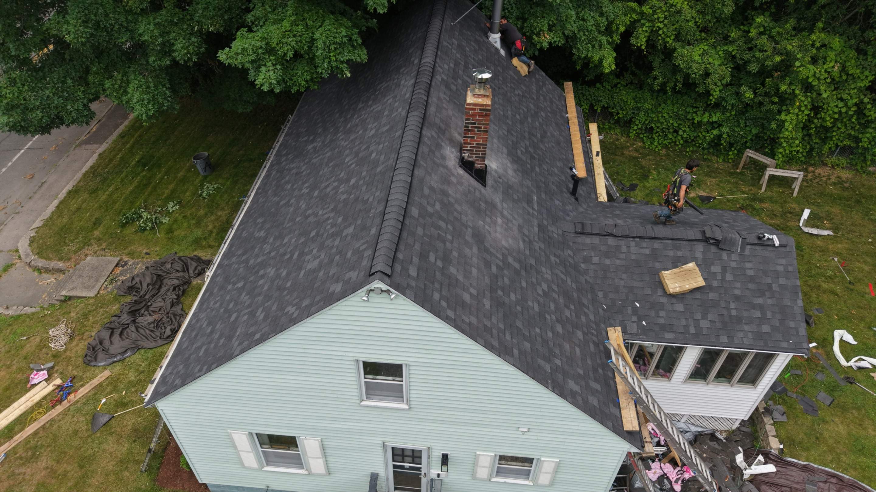 Bold New Look for a Newburyport Home — Full Roof Replacement in Onyx Black by JOHNNYS PRO