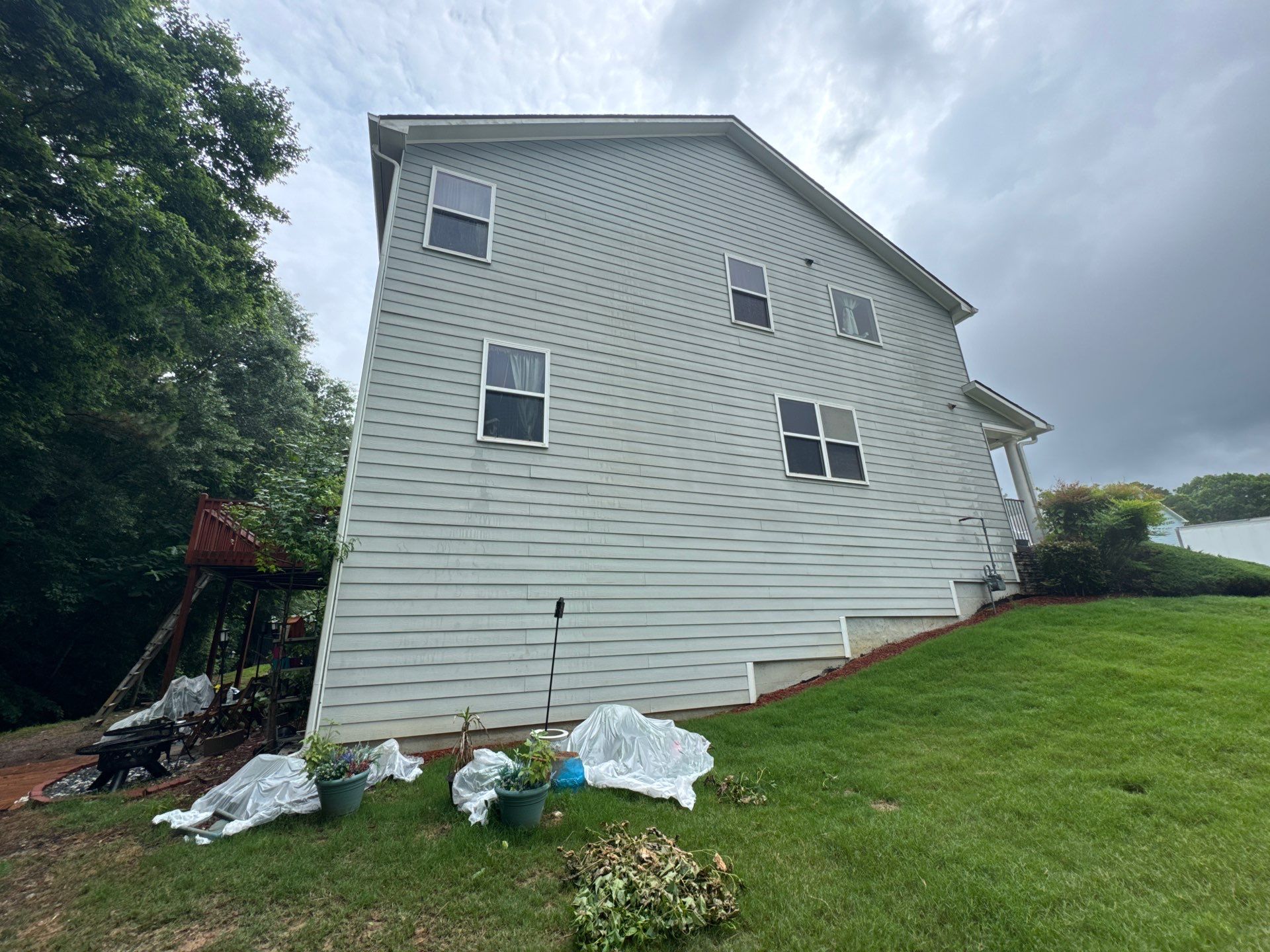 Full Exterior House Painting and Color Transformation in Atlanta by Swift Home Renovations
