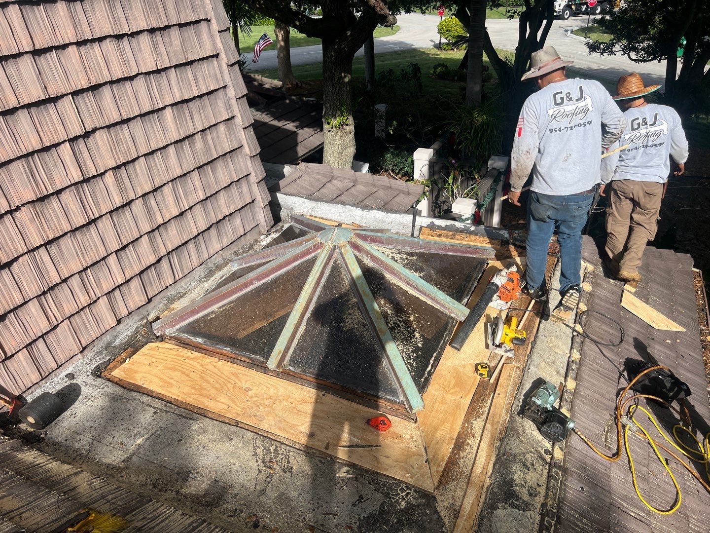 Gatehouse Rd., Sea Ranch Lakes, FL (Skylight Repair) by G&J Roofing 