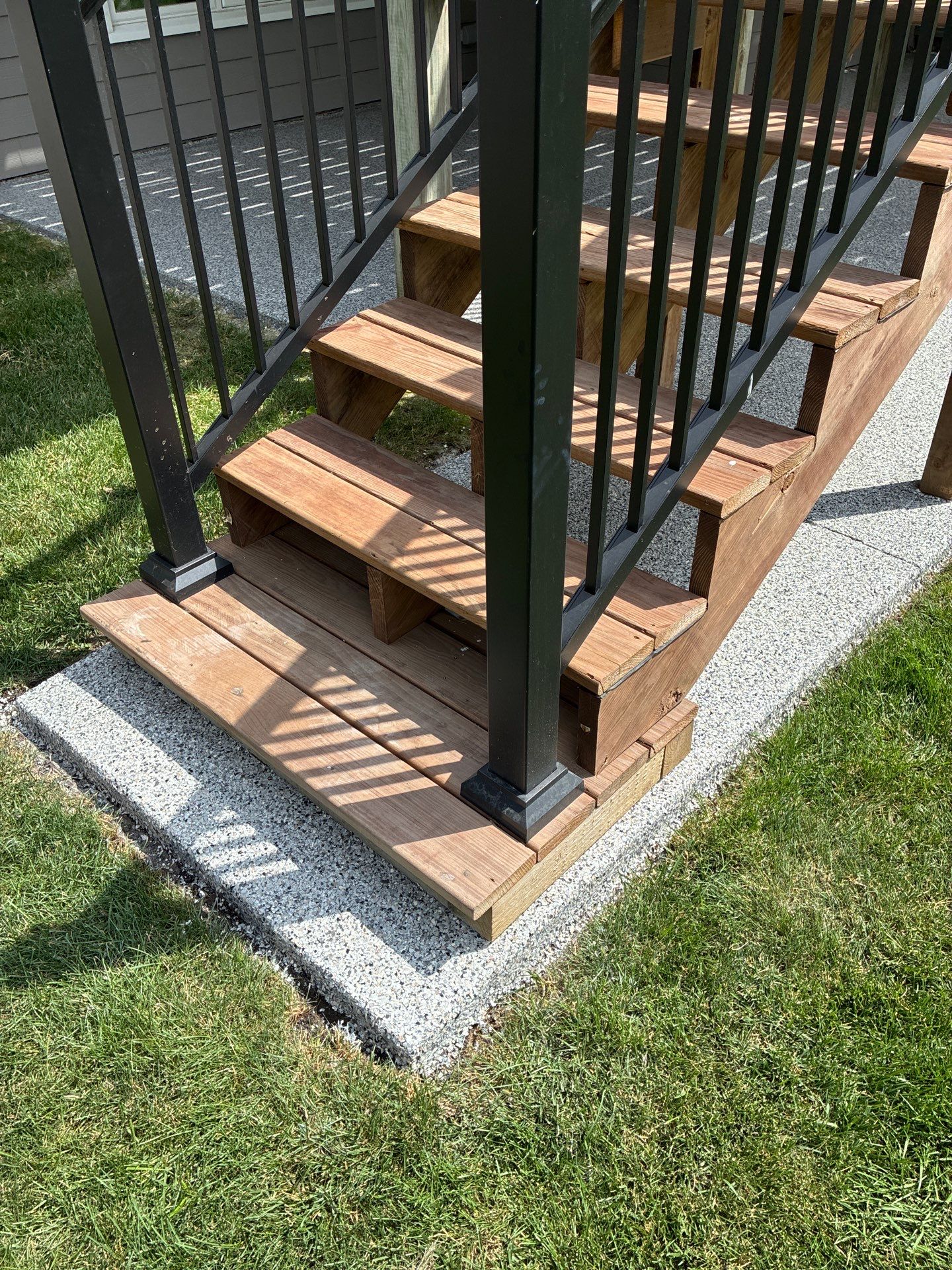 Patio Concrete Coating for West Des Moines Patio and Landing by Revival Concrete Coatings