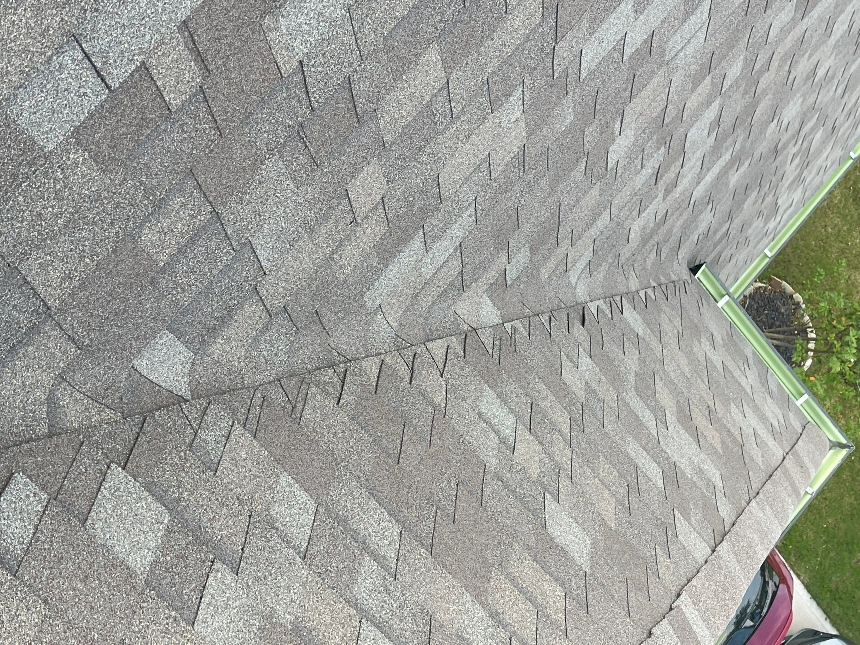 Hail Damage using Owen's Corning Duration (Lifetime) Shingles by Roof Repair Company