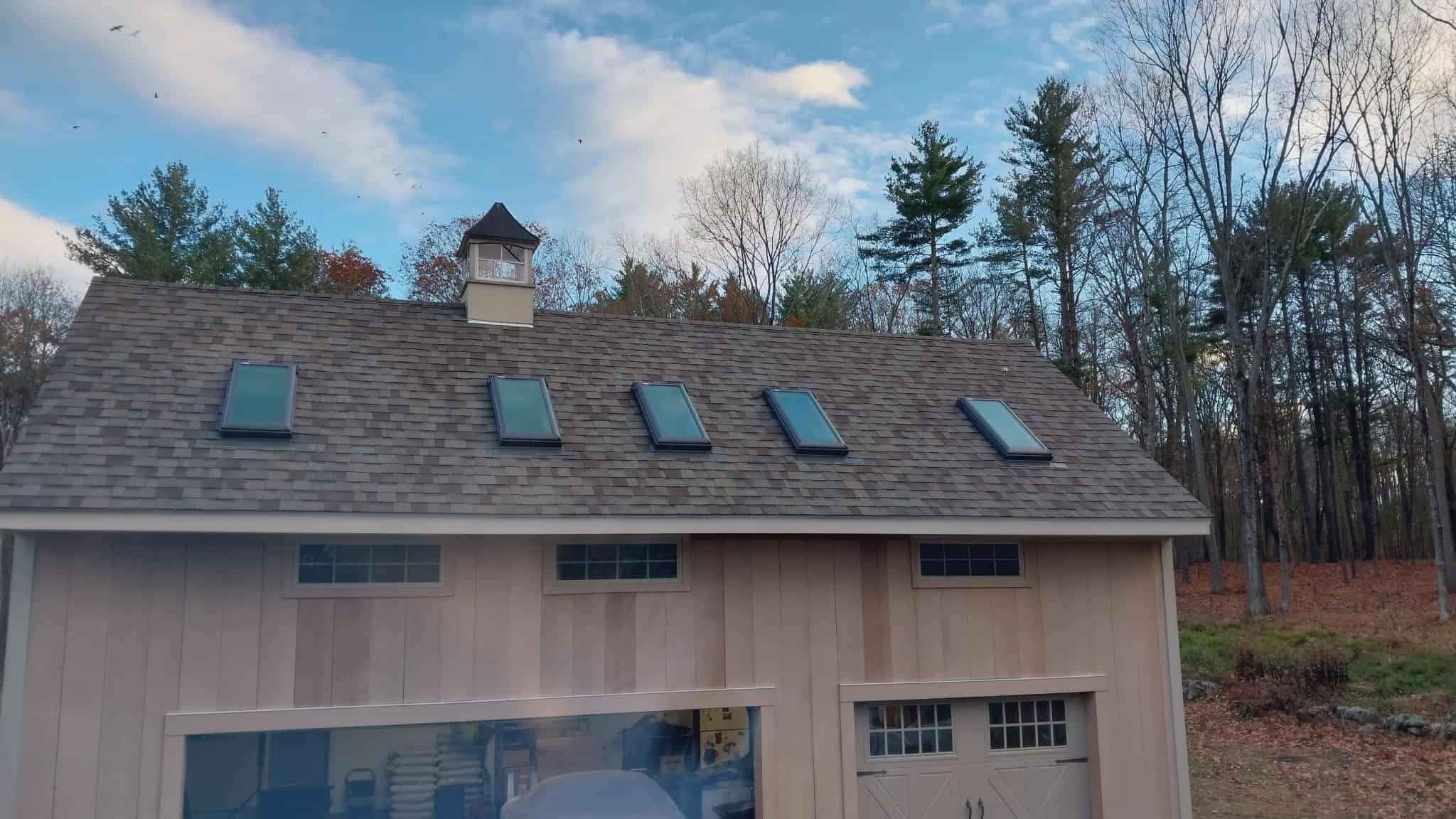 Complete House & Barn Roof with 13 Skylight Reflashing + EPDM Repairs by Mighty Dog Roofing of Greater Middlesex County