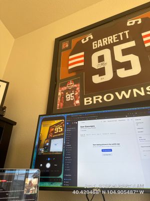 Custom Home Office Setup Featuring New French Doors and Windows