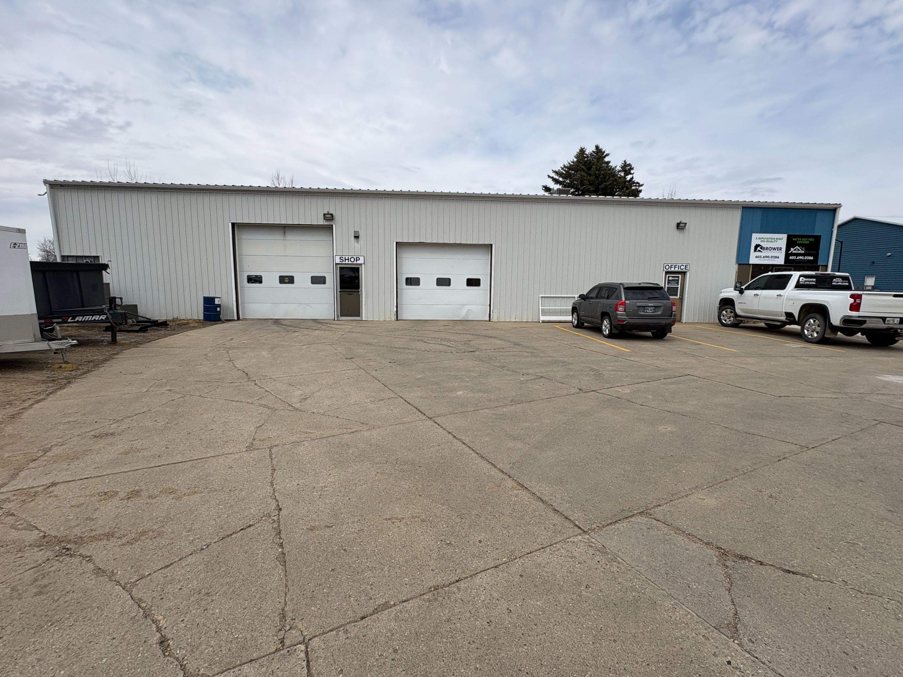 Commercial Shop Renovation and Concrete Parking Installation in Brookings by Select Painting, Coatings & Garage Cabinets