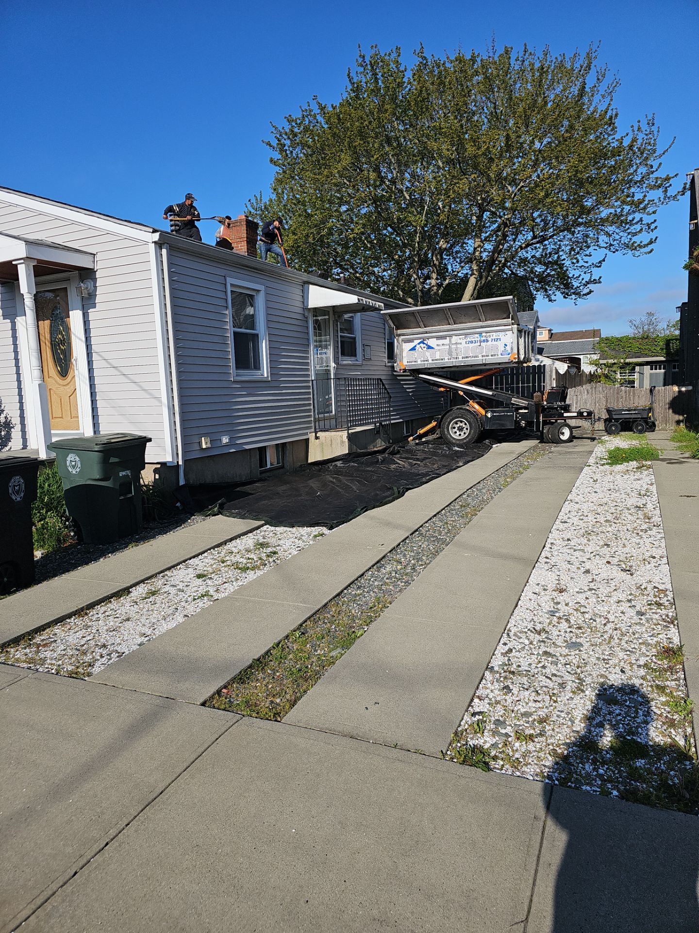 Residential Roofing Installation using Owens Corning Duration Colonial Slate by A Plus Exterior