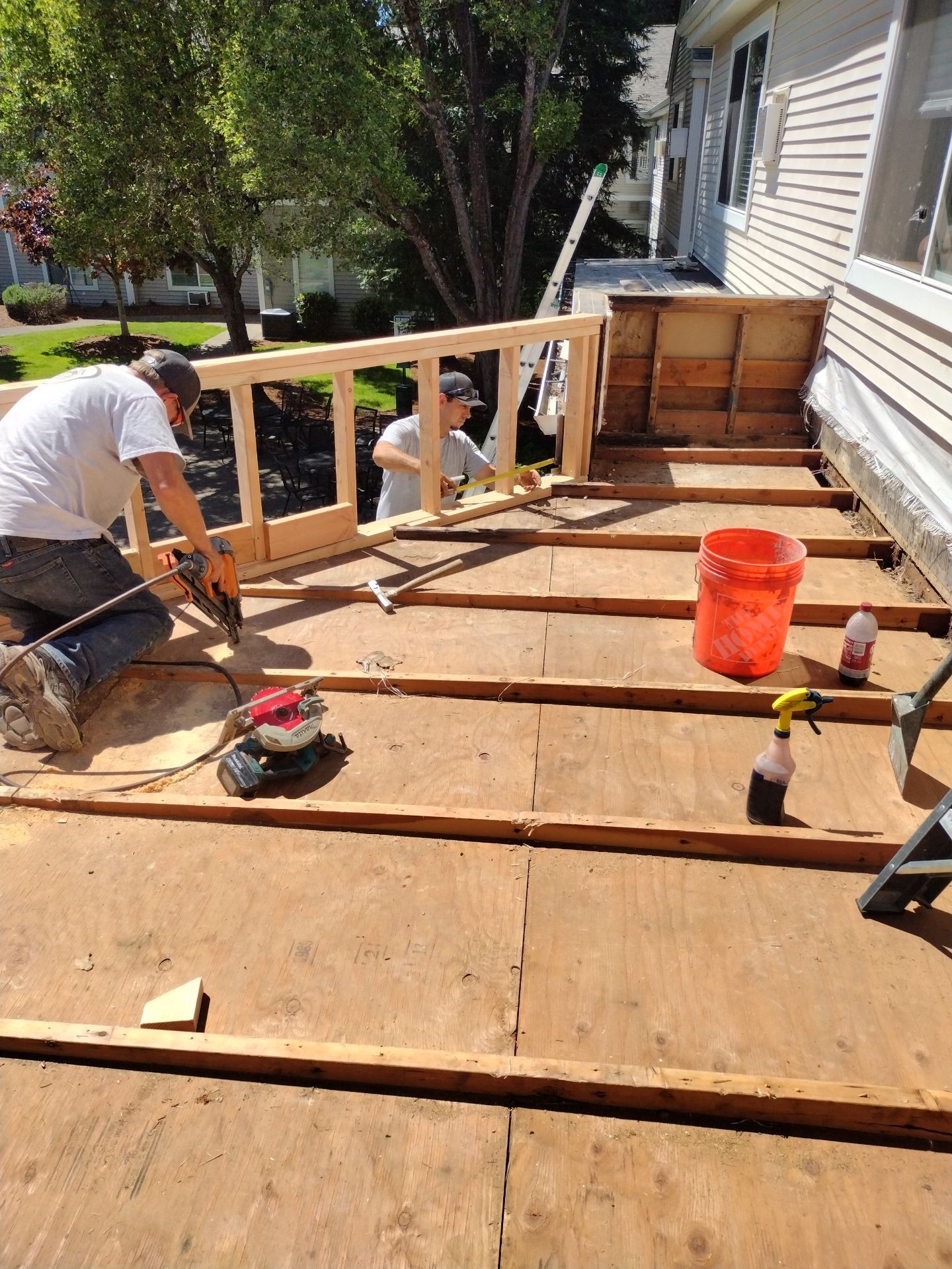 Dec-Tec Walkable Membrane using Dec-Tec (Color: Granite) by Orezona Building & Roofing Company, Inc.