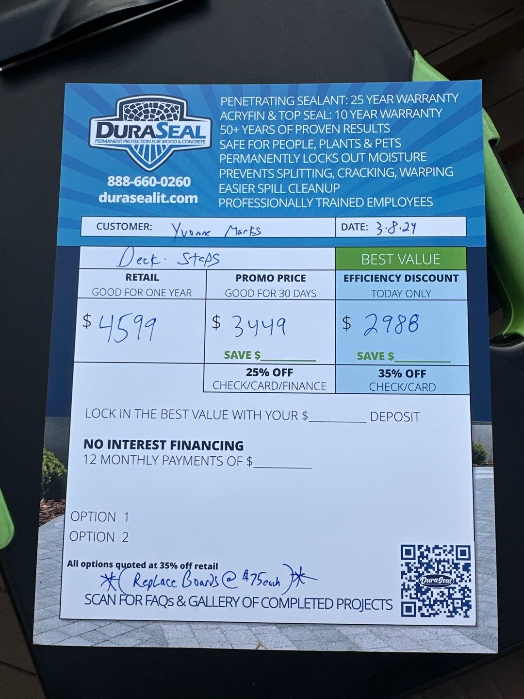 Coated Deck using AcryFin by DuraSeal