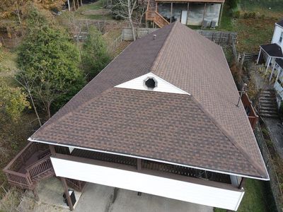 Residential Roofing Installation using GAF TImberline HDZ Hickory