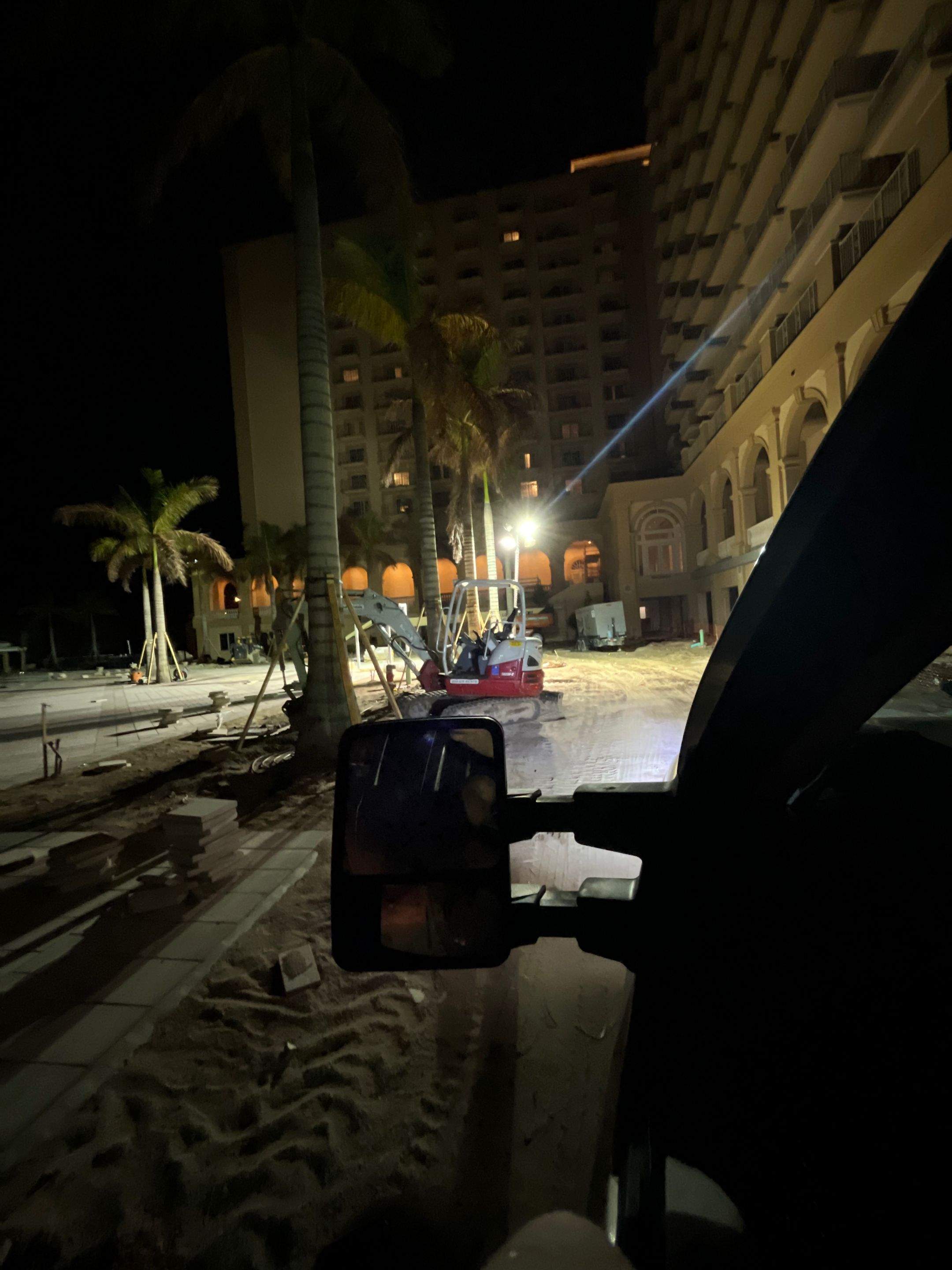 Ritz-Carlton S. Pool Deck & S. Service Rd Drain Cleaning by APS Power & Water
