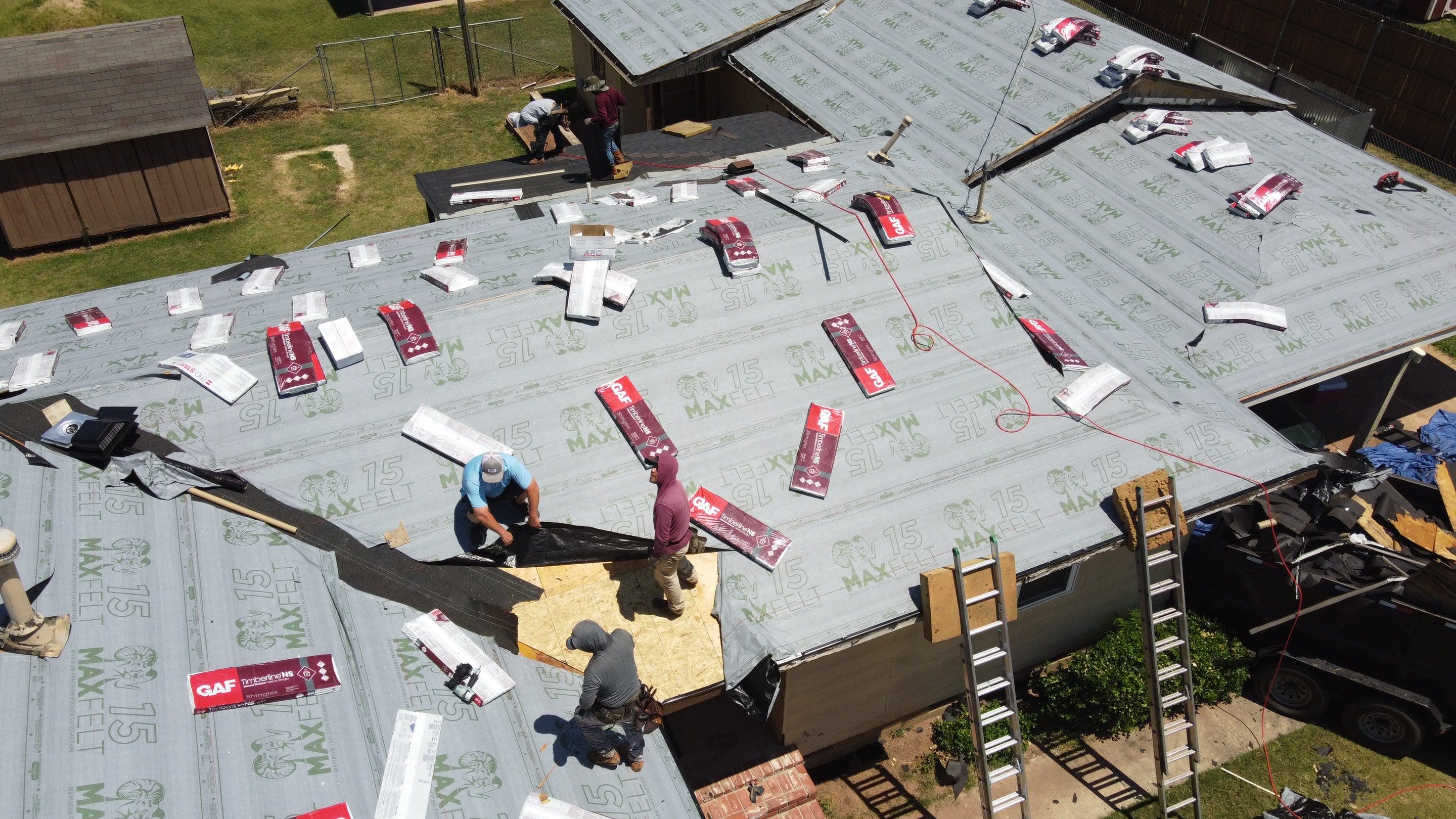 Residential Roofing Installation using GAF Natural Shadow  by A & H Roofing and Contracting