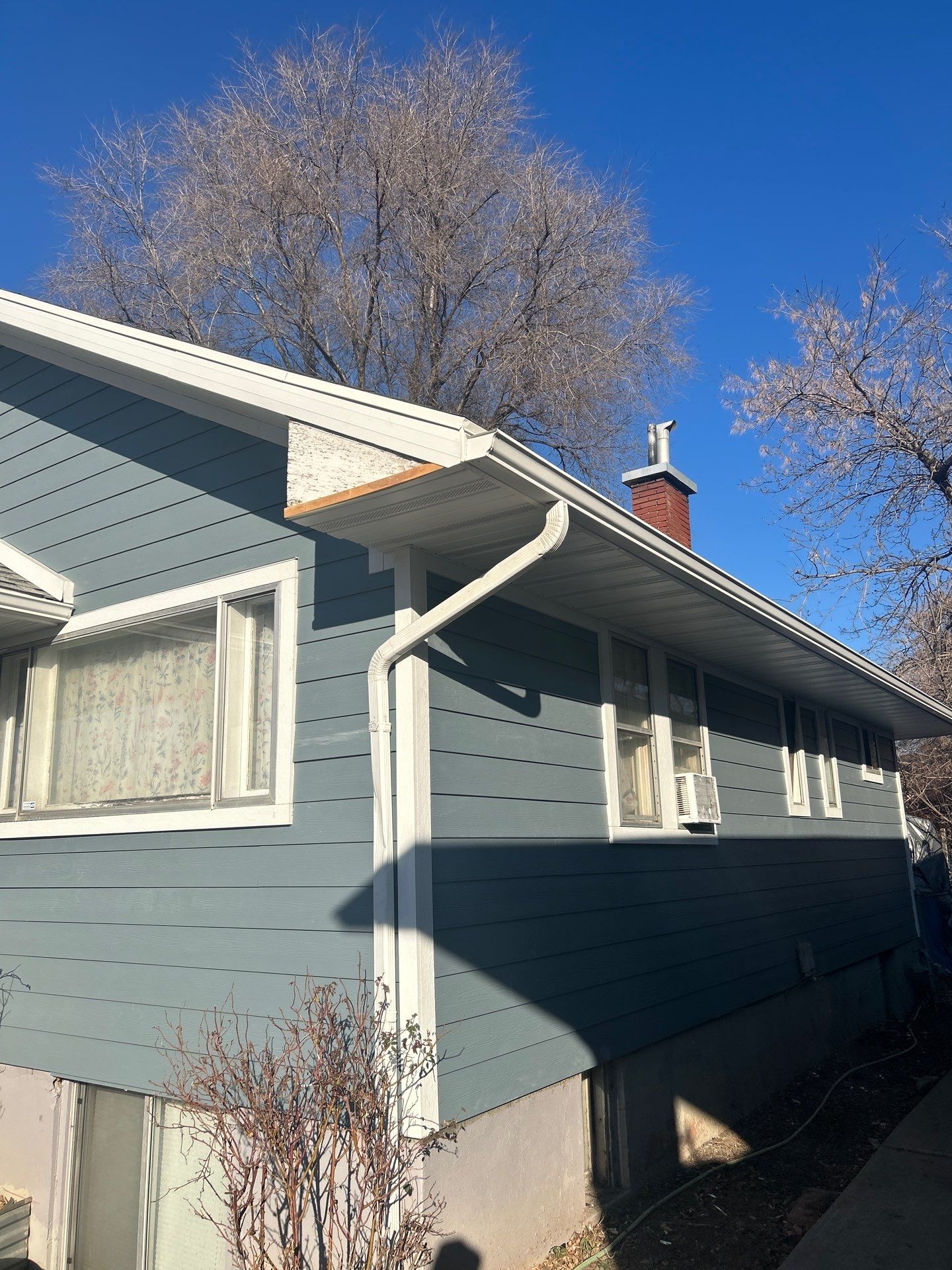 Ogden | Custom Hardie Transformation | Boothbay Blue & Summer Wheat Shakes by Ideal Siding Utah