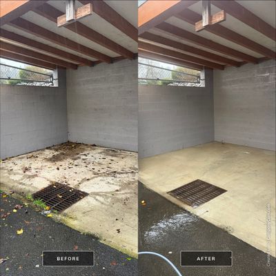 Concrete Comeback: Dumpster Pad Power Washing
