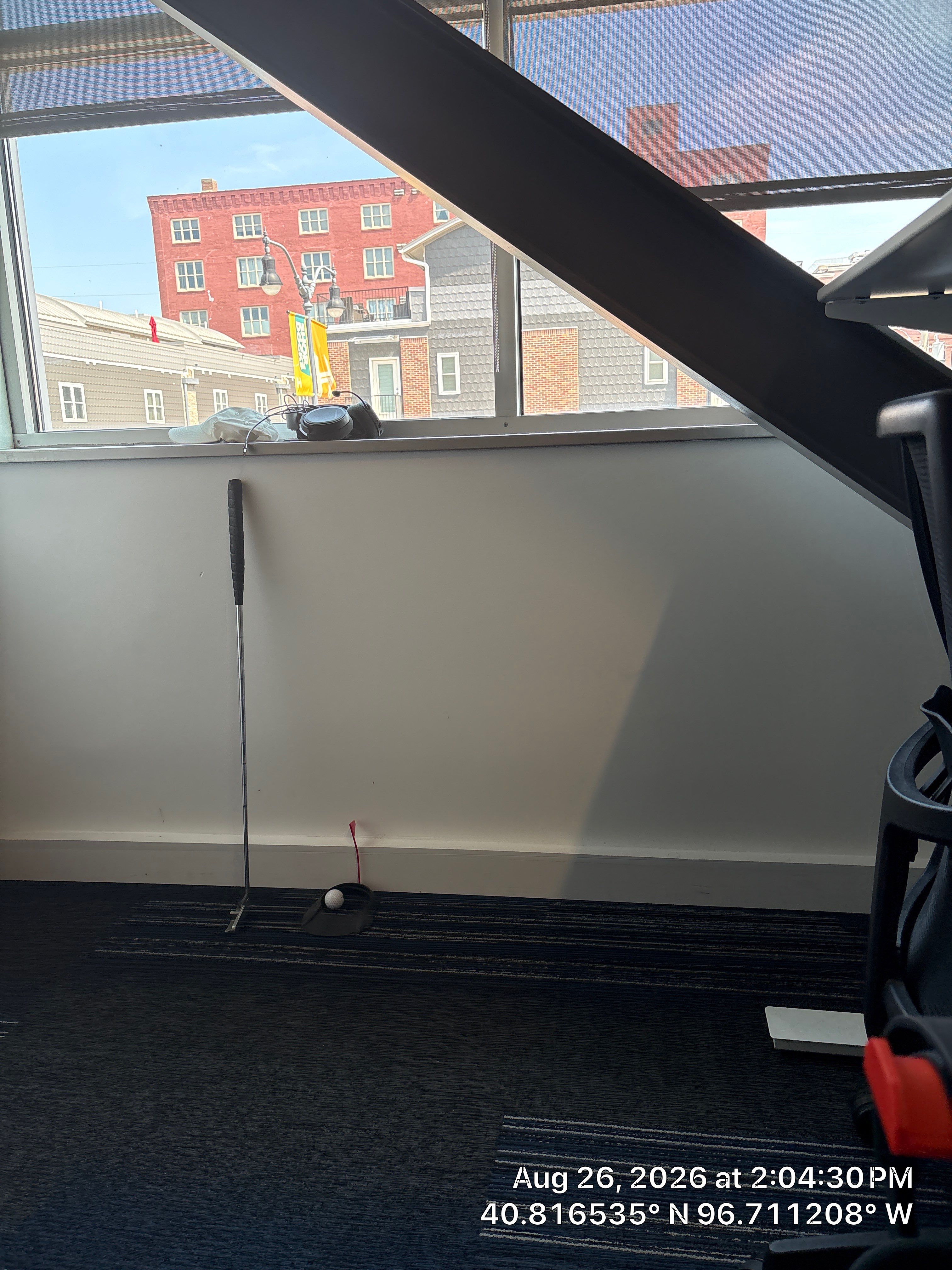 Modern Lincoln Office Setup with Integrated Indoor Putting Area by CompanyCam Sales Demo